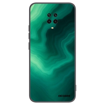 Picasee silikónový čierny obal pre Xiaomi Redmi Note 9 Pro - Malachite
