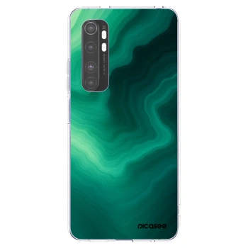 Picasee silikónový prehľadný obal pre Xiaomi Mi Note 10 Lite - Malachite