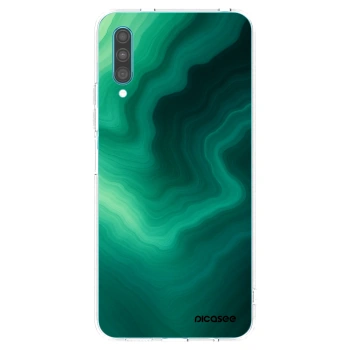 Picasee silikónový prehľadný obal pre Samsung Galaxy A30s A307F - Malachite