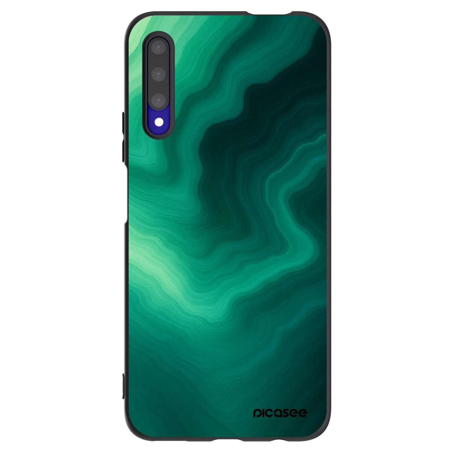 Picasee silikónový čierny obal pre Honor 9X Pro - Malachite