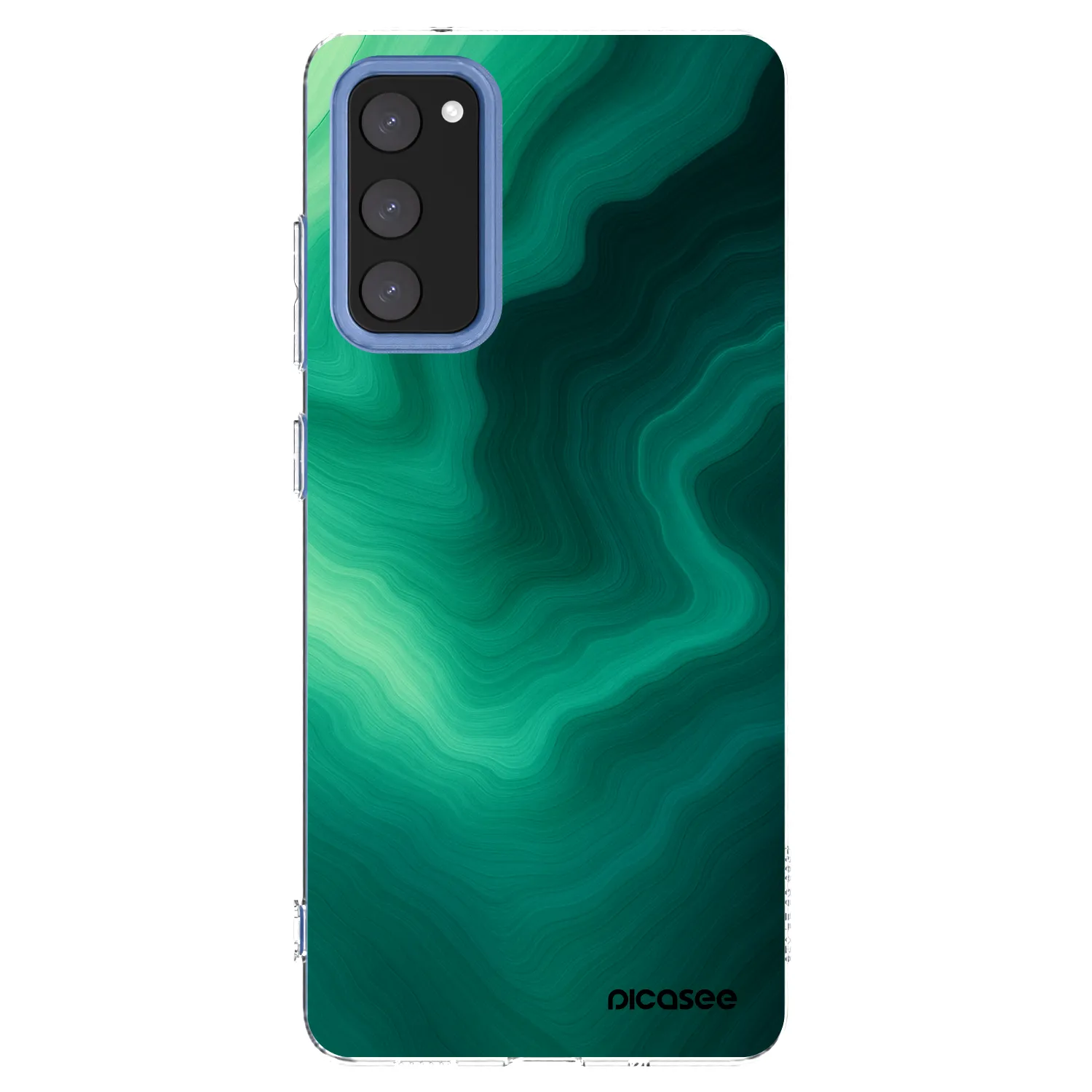 Picasee silikónový prehľadný obal pre Samsung Galaxy S20 FE - Malachite