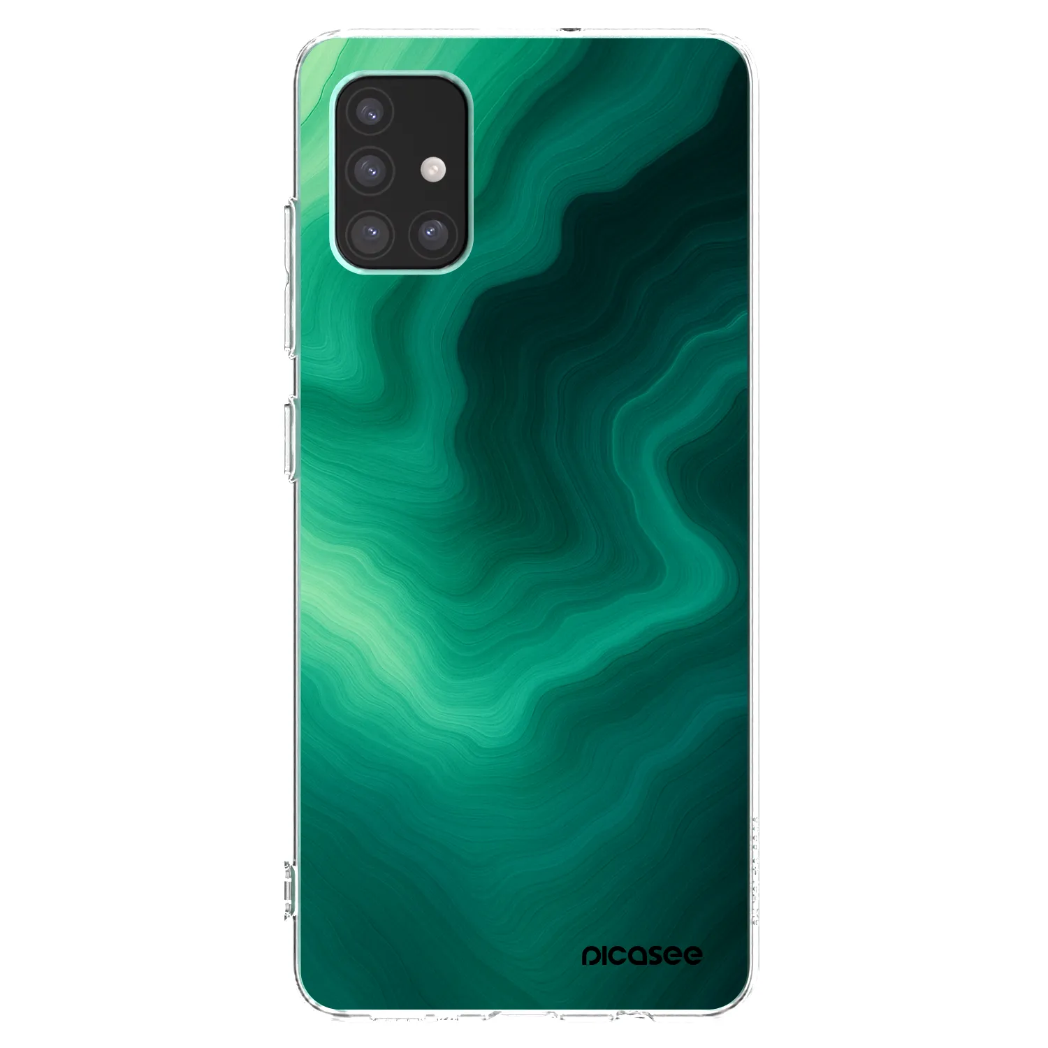 Picasee silikónový prehľadný obal pre Samsung Galaxy M51 M515F - Malachite