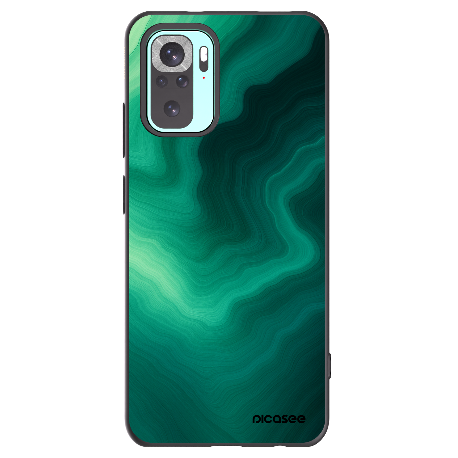 Picasee silikónový čierny obal pre Xiaomi Redmi Note 10 Pro - Malachite