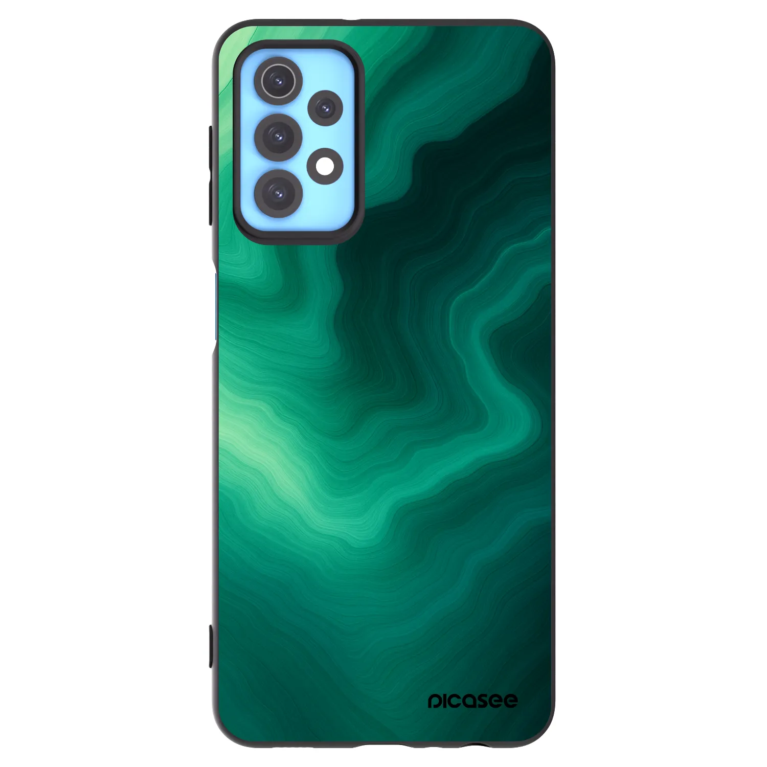 Picasee silikónový čierny obal pre Samsung Galaxy A32 4G SM-A325F - Malachite