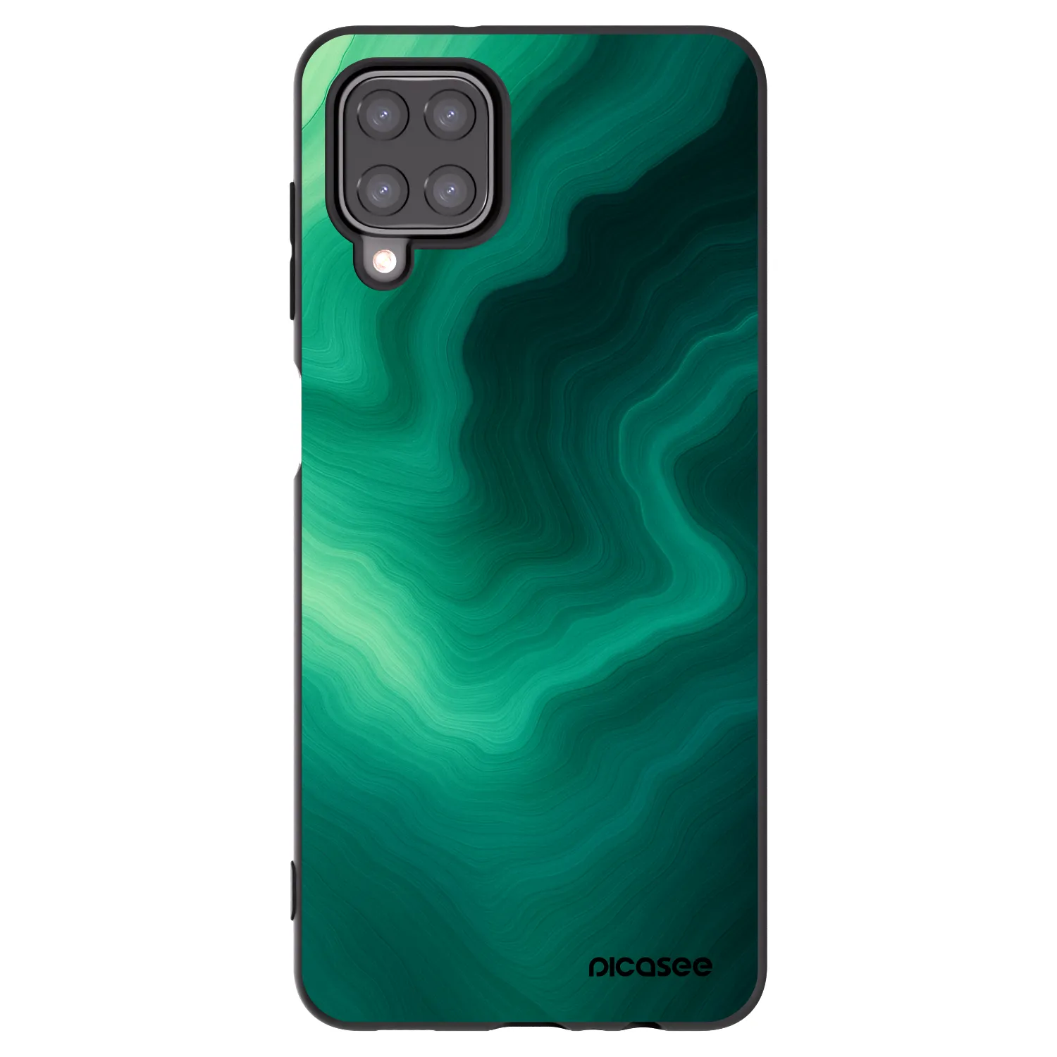 Picasee silikónový čierny obal pre Samsung Galaxy M12 M127F - Malachite