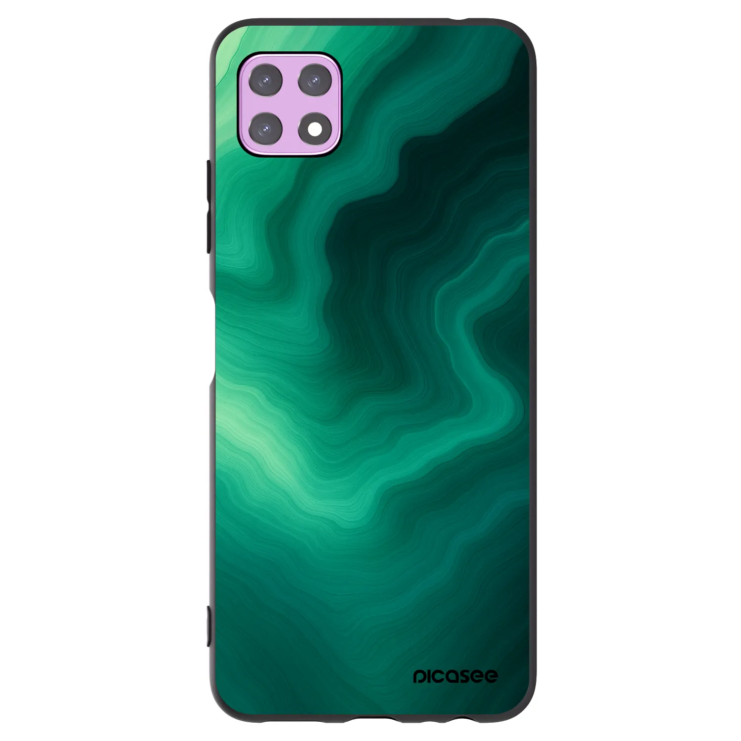 Picasee silikónový čierny obal pre Samsung Galaxy A22 A226B 5G - Malachite