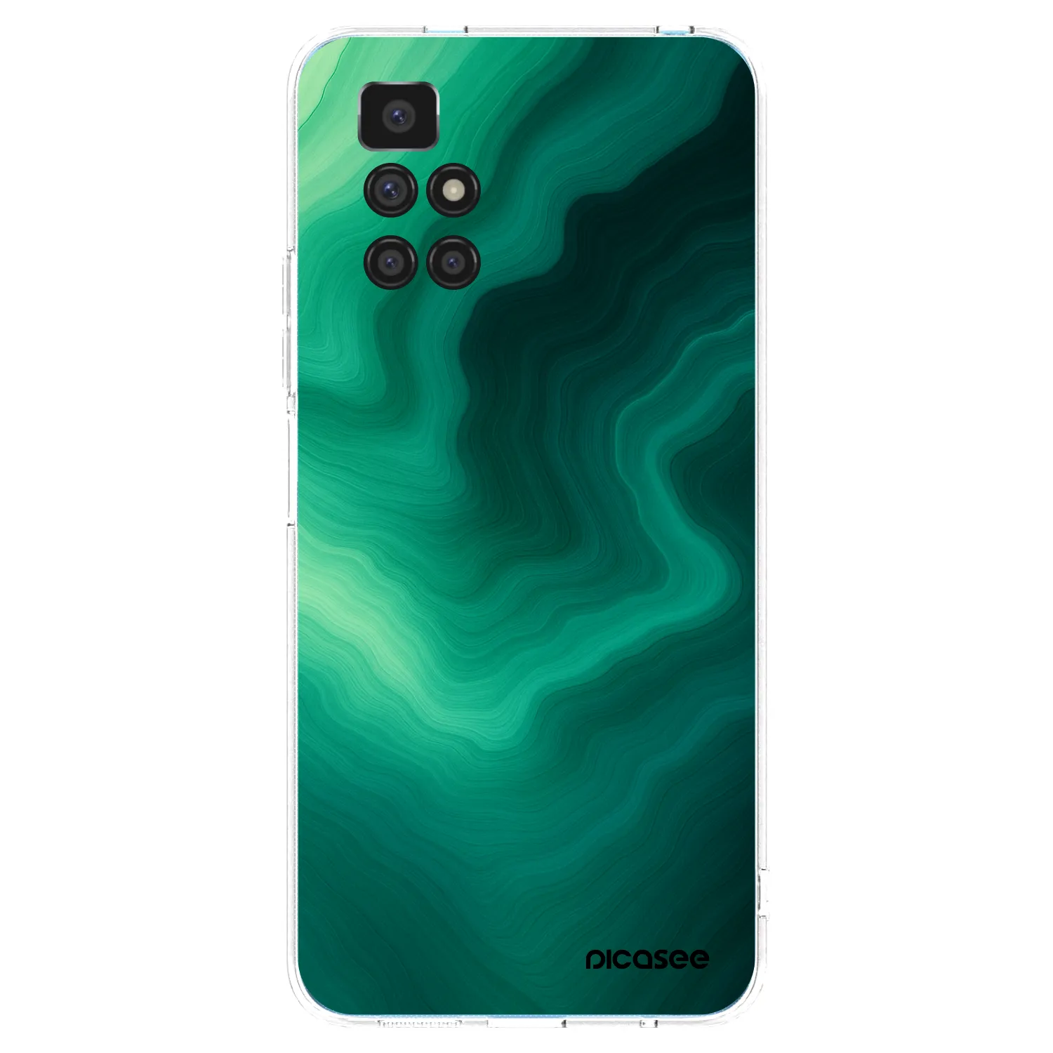Picasee silikónový prehľadný obal pre Xiaomi Redmi 10 - Malachite
