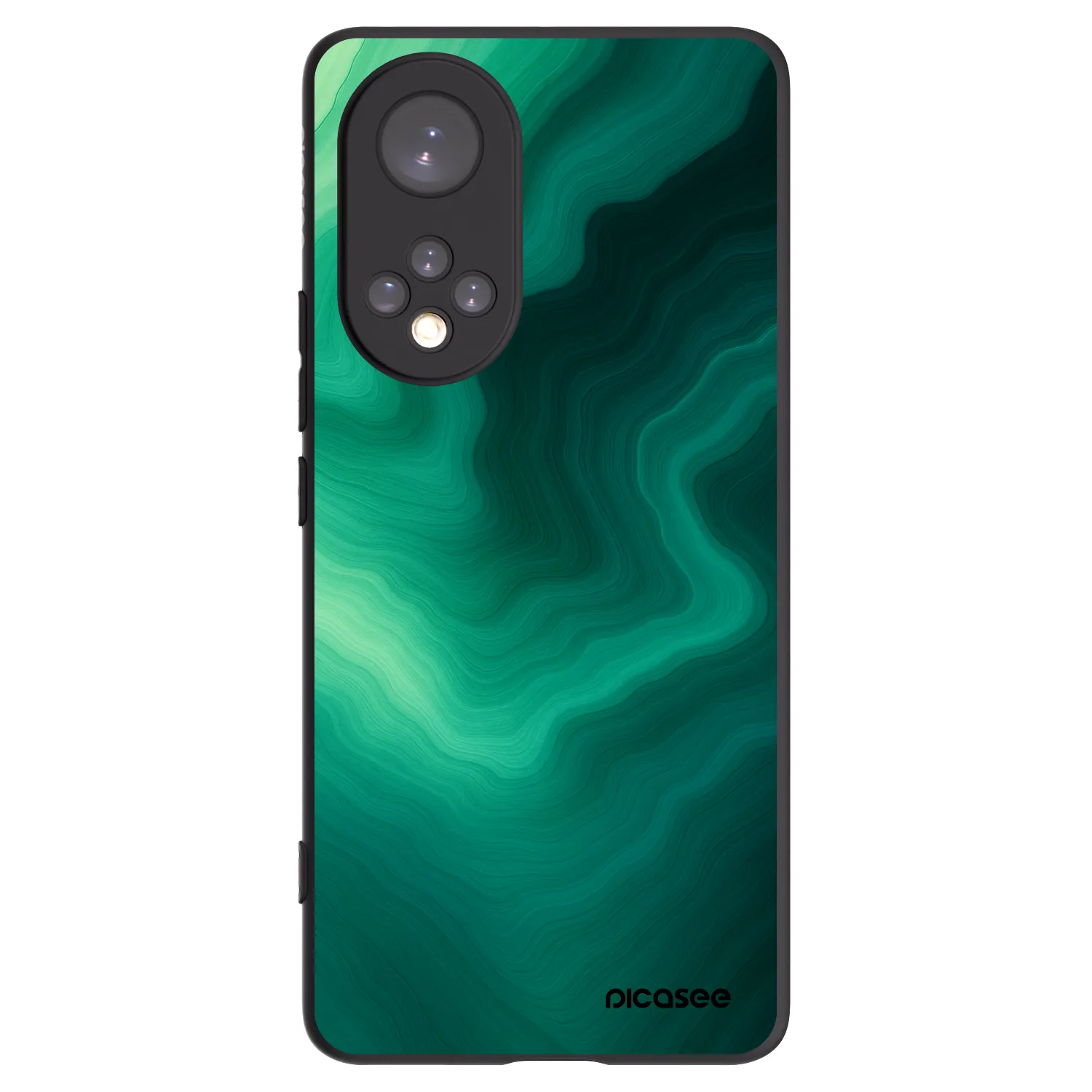 Picasee silikónový čierny obal pre Honor 50 5G - Malachite
