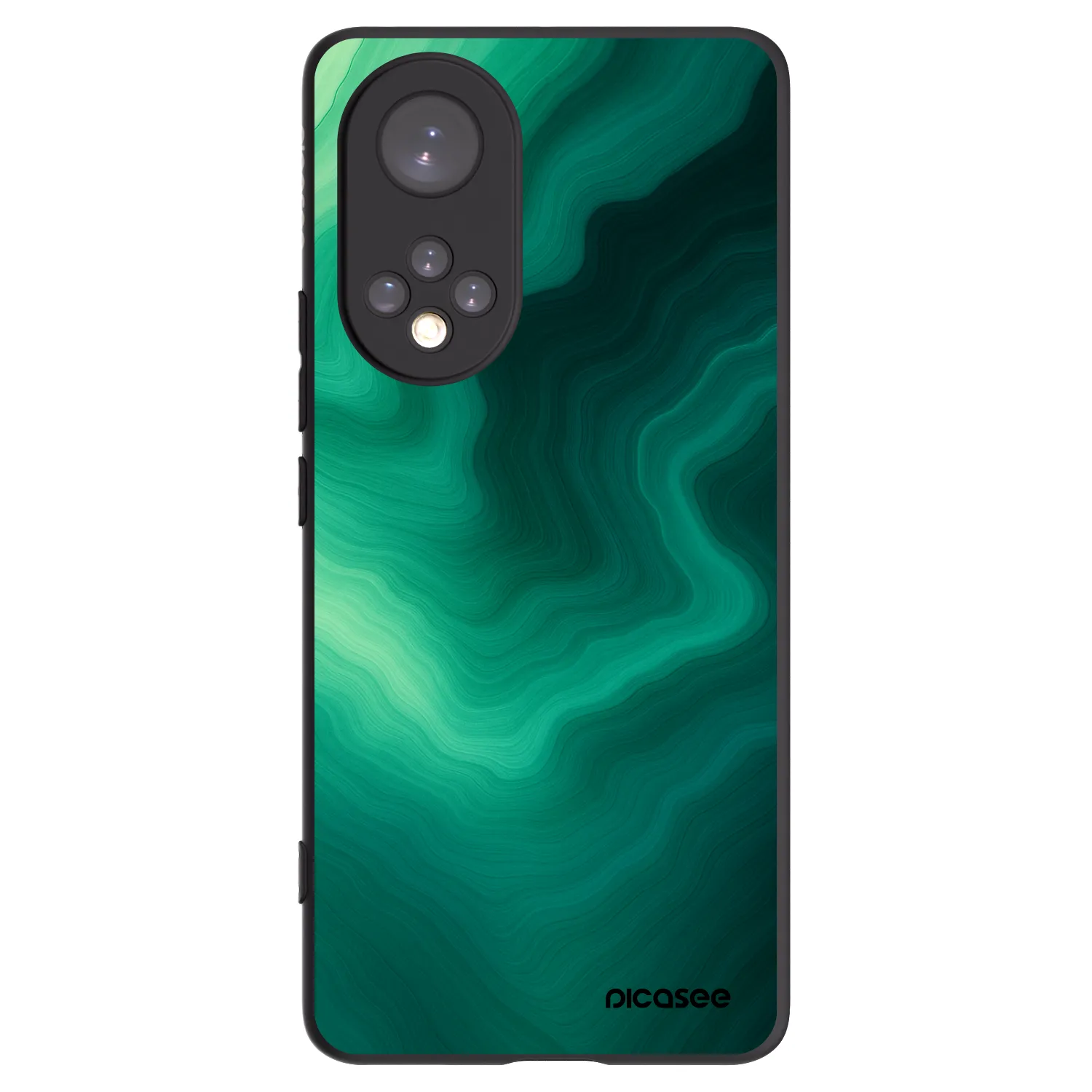 Picasee silikónový čierny obal pre Huawei Nova 9 - Malachite