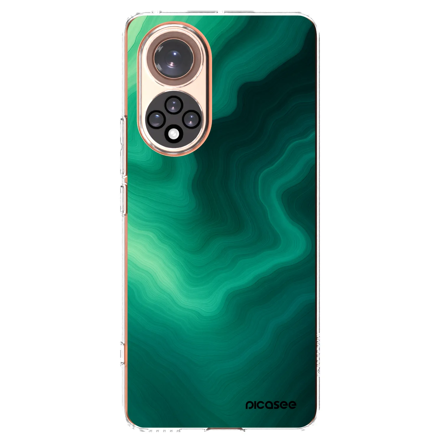 Picasee silikónový prehľadný obal pre Huawei Nova 9 - Malachite