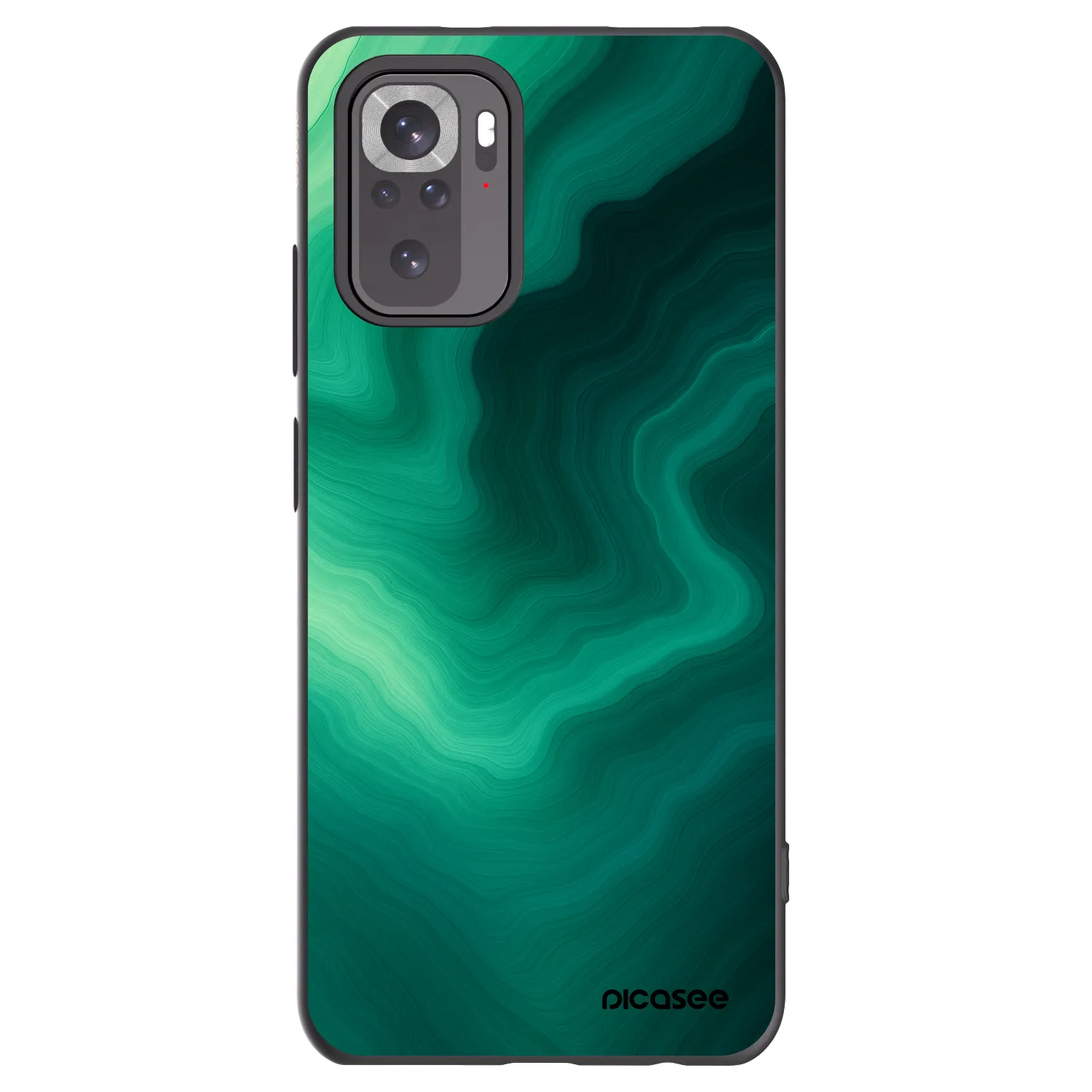 Picasee silikónový čierny obal pre Xiaomi Redmi Note 11S 4G - Malachite