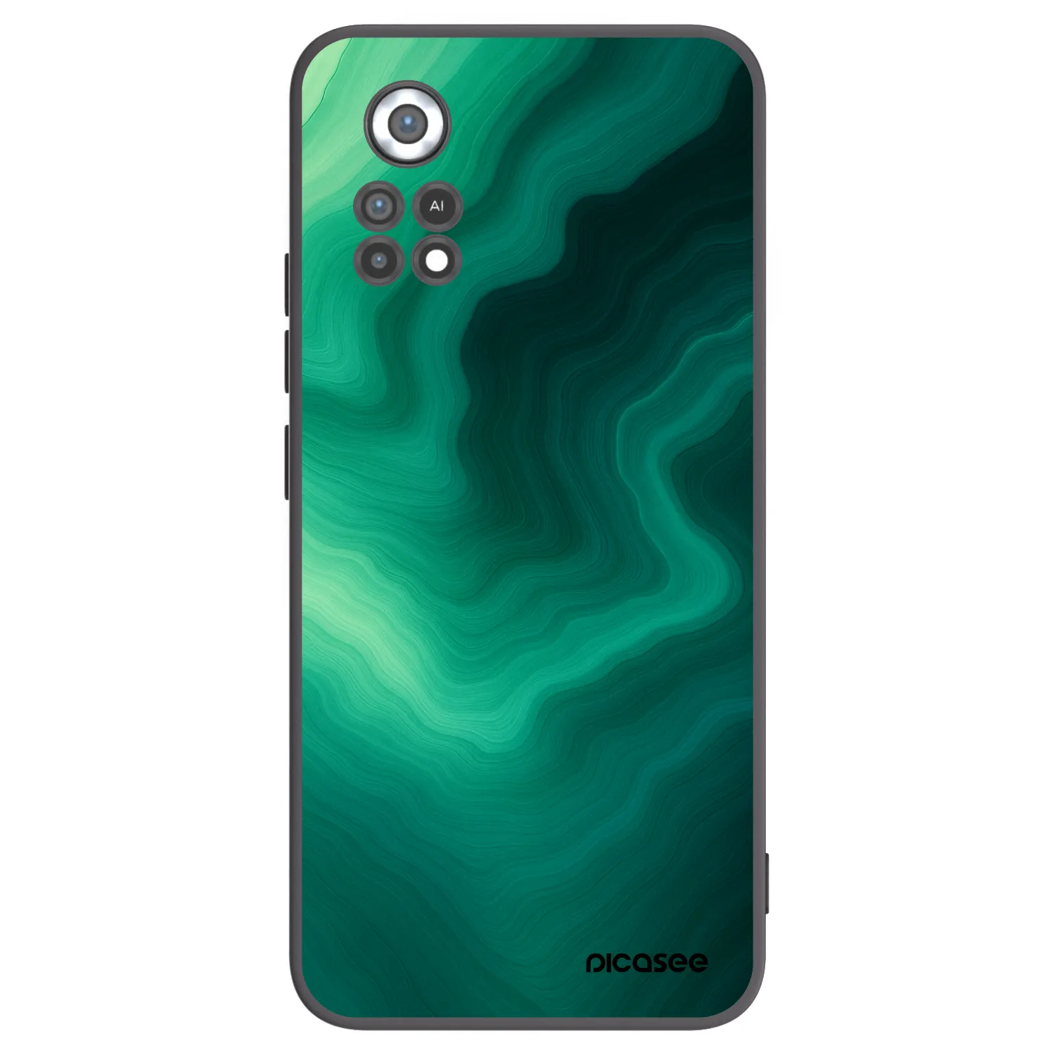 Picasee silikónový čierny obal pre Xiaomi Poco X4 Pro 5G - Malachite
