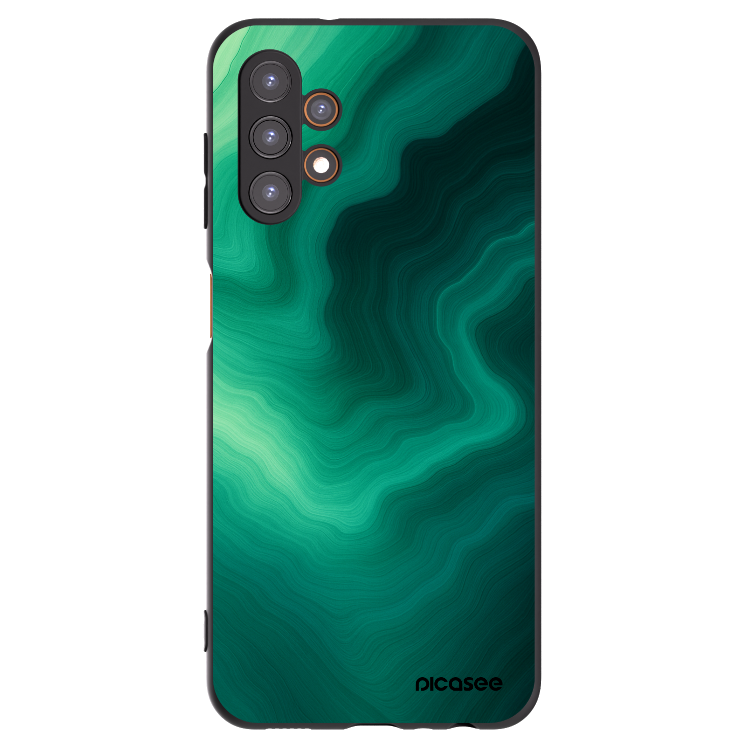 Picasee silikónový čierny obal pre Samsung Galaxy A13 4G A135 - Malachite