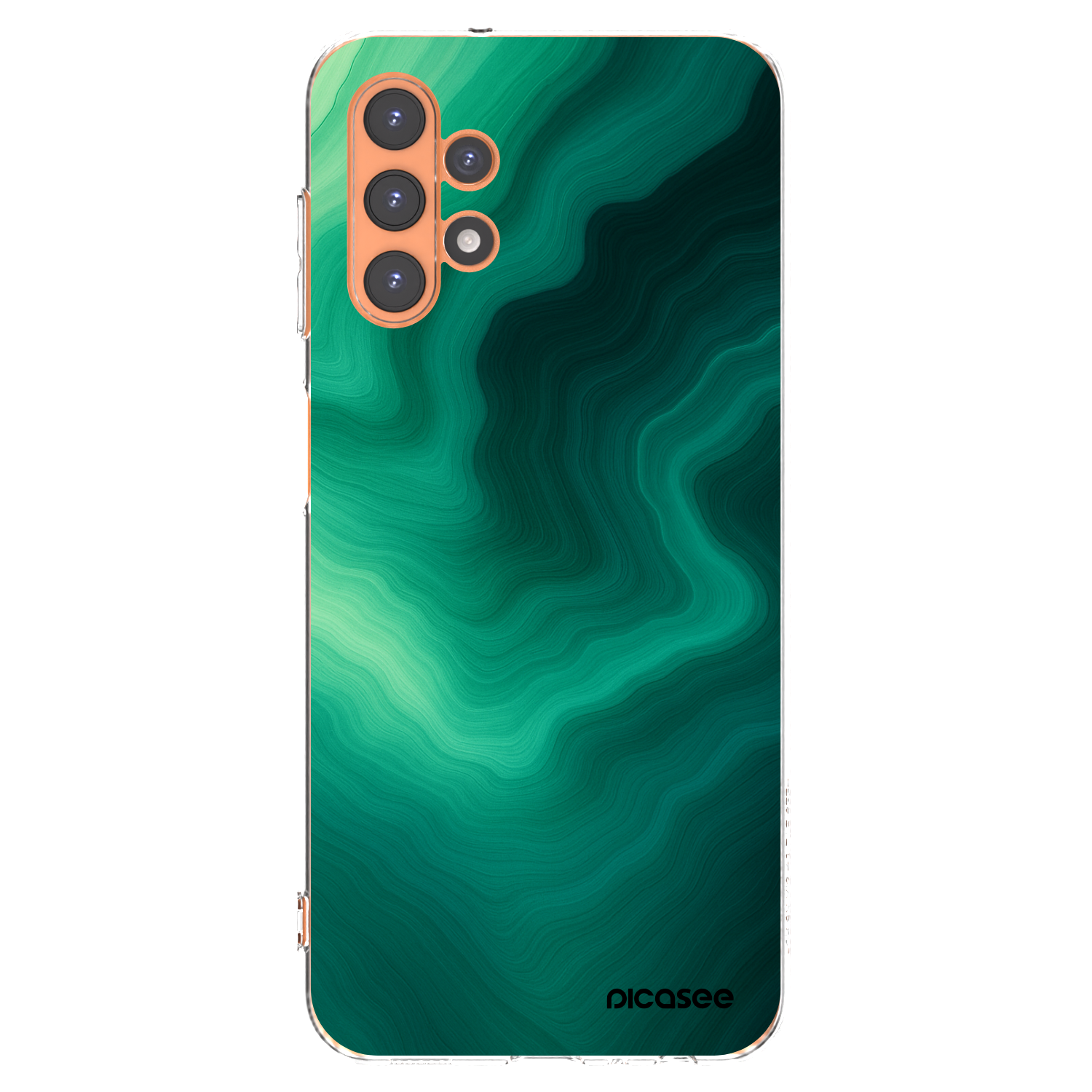 Picasee silikónový prehľadný obal pre Samsung Galaxy A13 4G A135 - Malachite