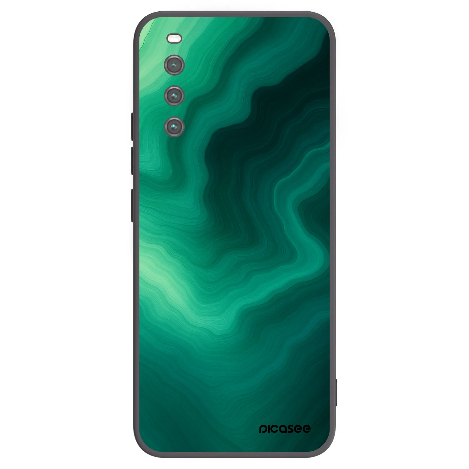 Picasee silikónový čierny obal pre Sony Xperia 10 IV 5G - Malachite