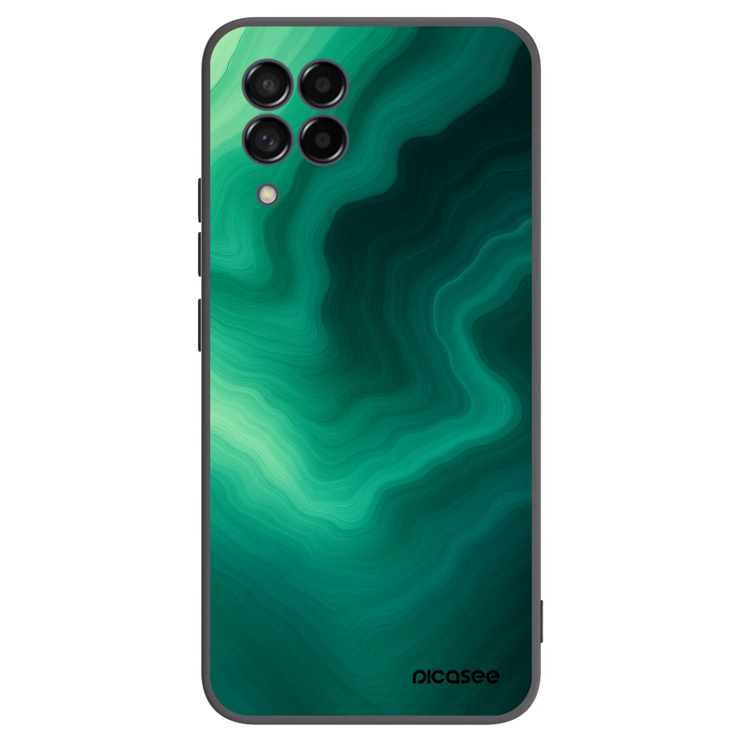Picasee silikónový čierny obal pre Samsung Galaxy M53 5G - Malachite