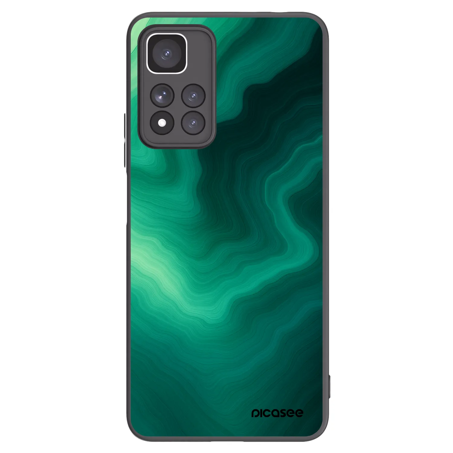 Picasee silikónový čierny obal pre Xiaomi Redmi Note 11 Pro+ 5G - Malachite