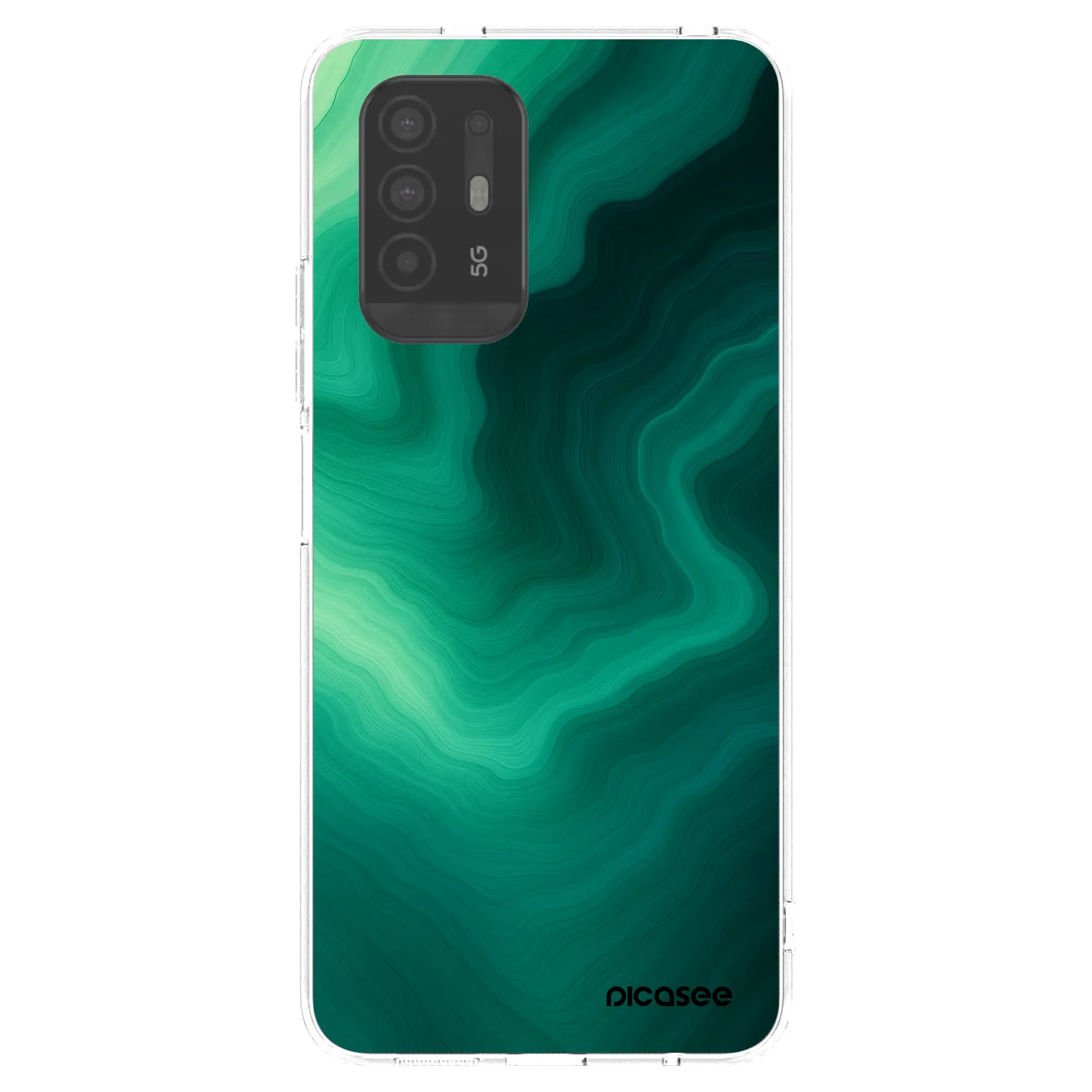 Silikónový prehľadný obal pre OPPO A94 5G - Malachite