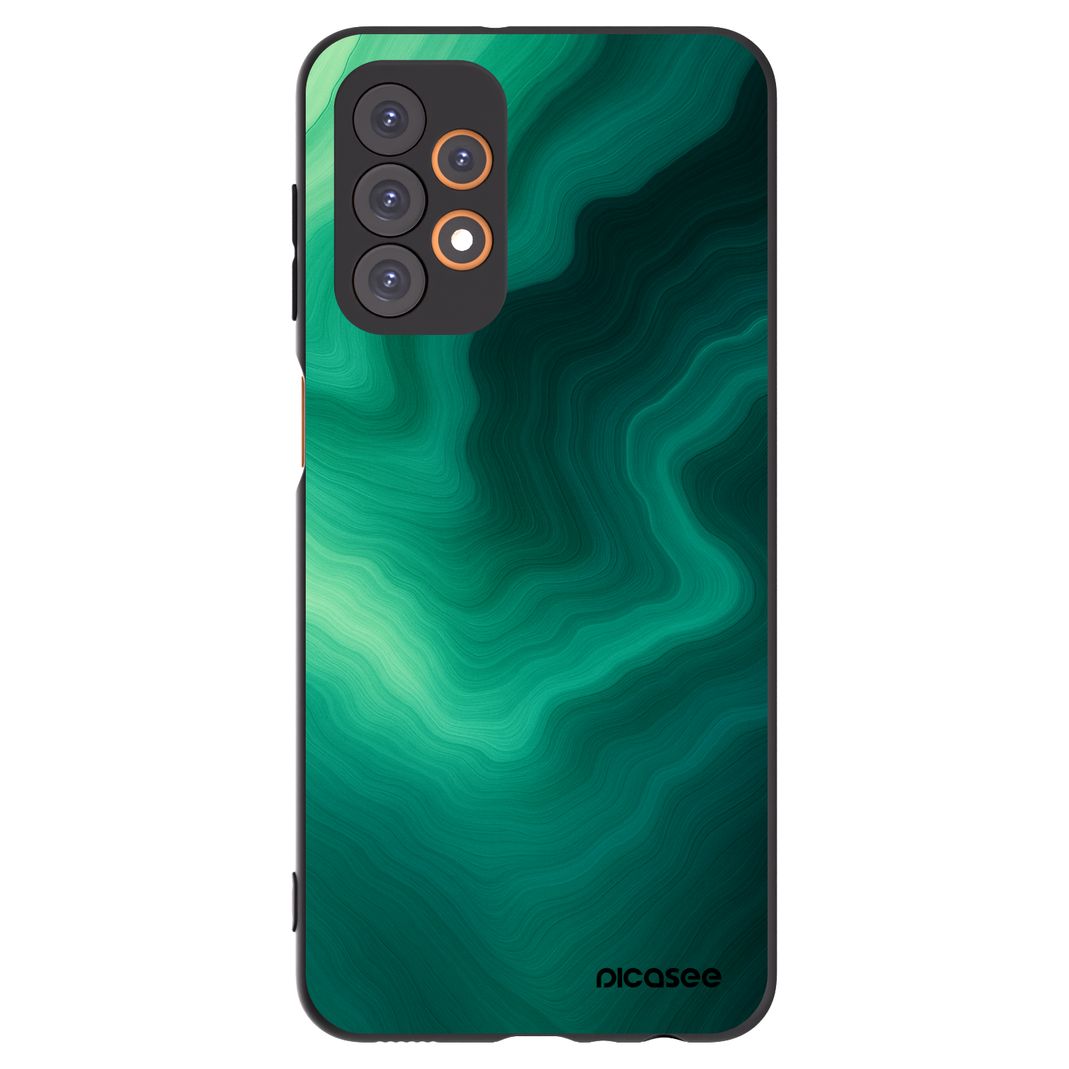 Picasee silikónový čierny obal pre Samsung Galaxy A23 A235F 4G - Malachite