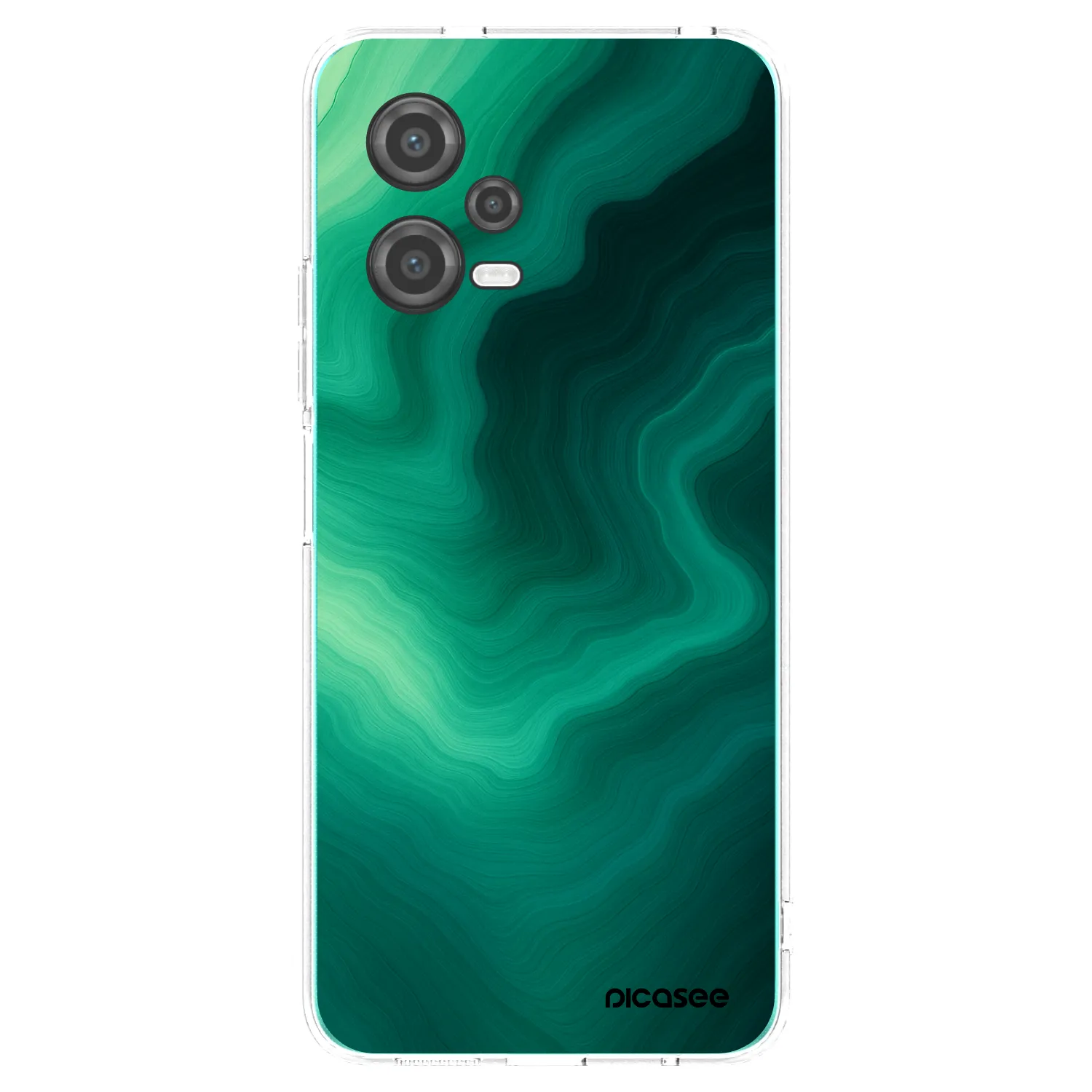 Picasee silikónový prehľadný obal pre Xiaomi Poco X5 - Malachite