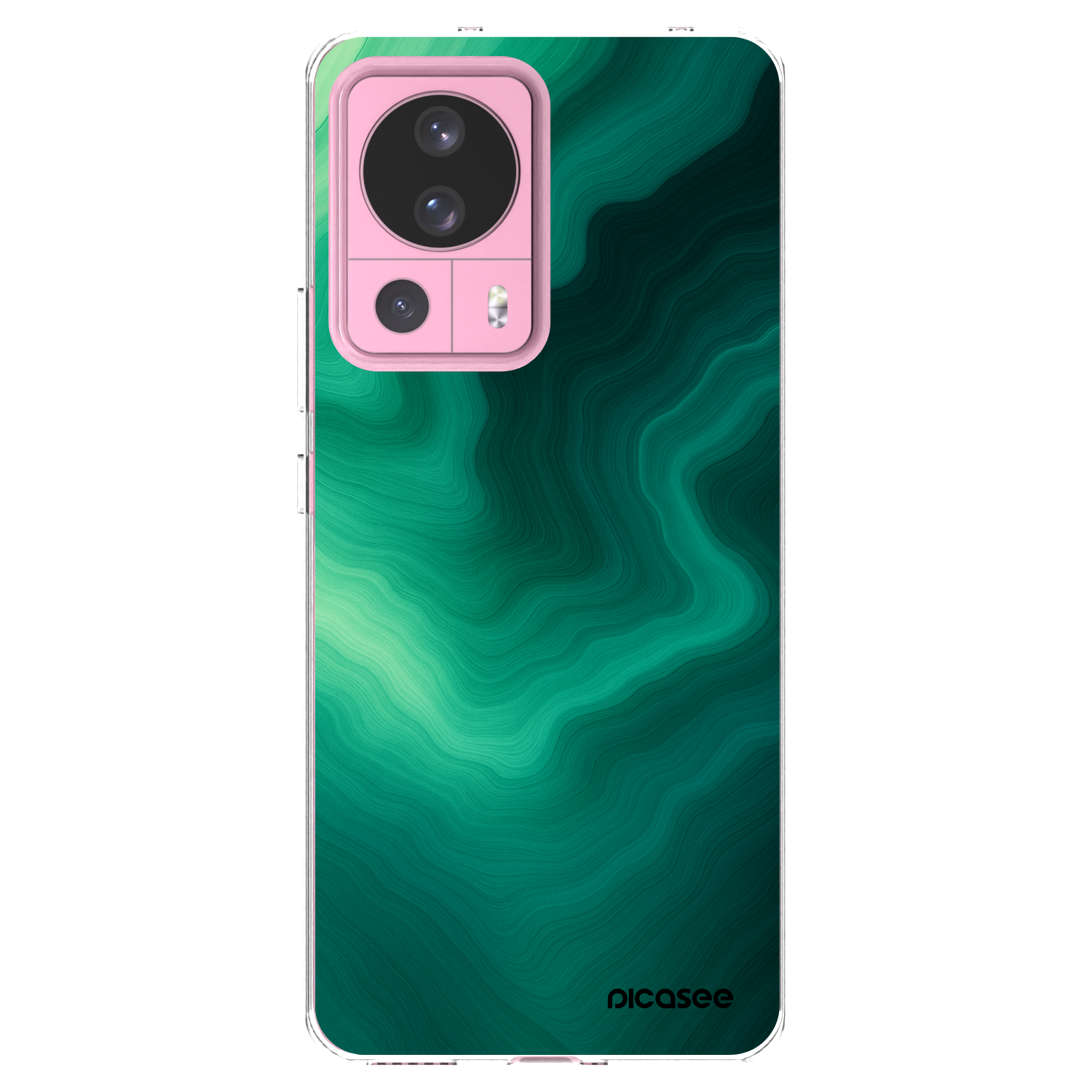 Picasee silikónový prehľadný obal pre Xiaomi 13 Lite - Malachite