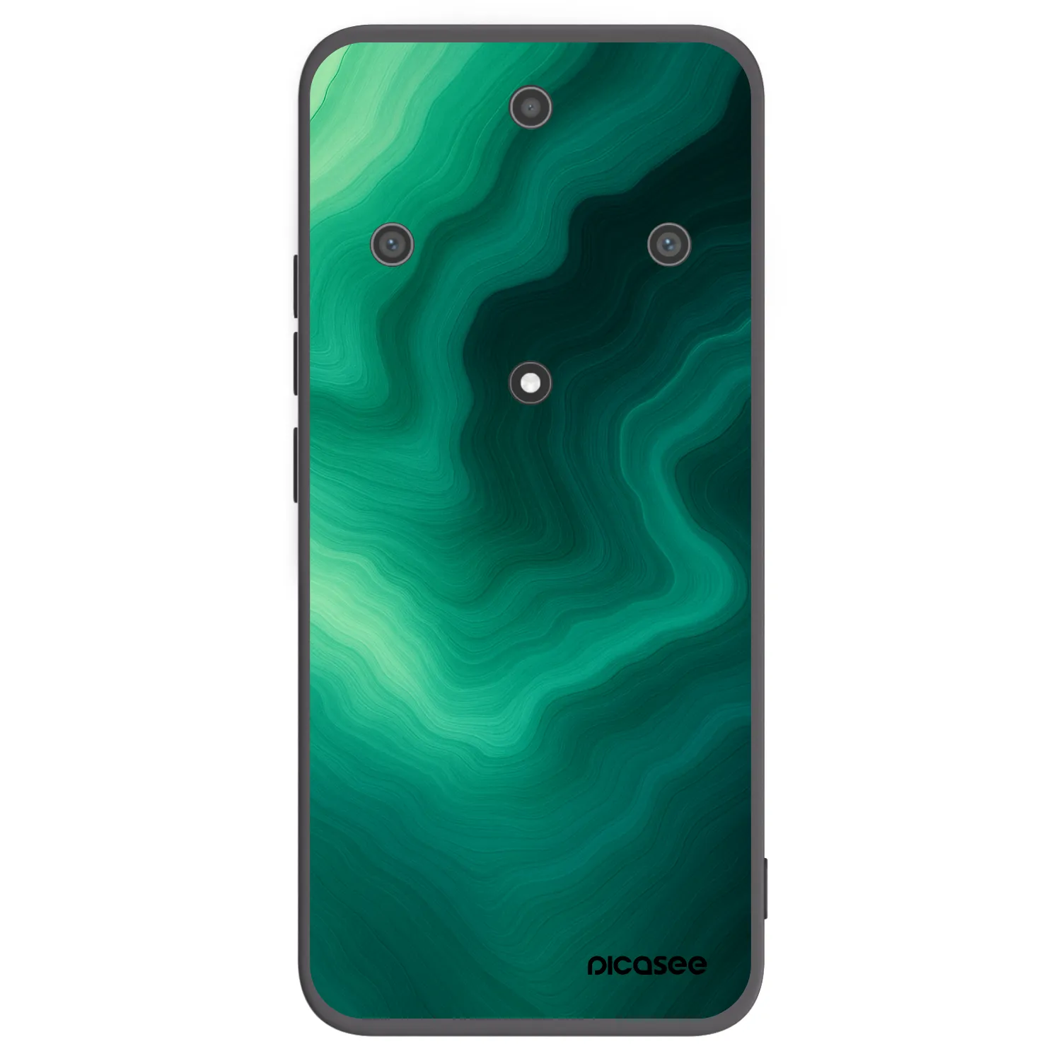 Picasee silikónový čierny obal pre Honor Magic5 Lite 5G - Malachite