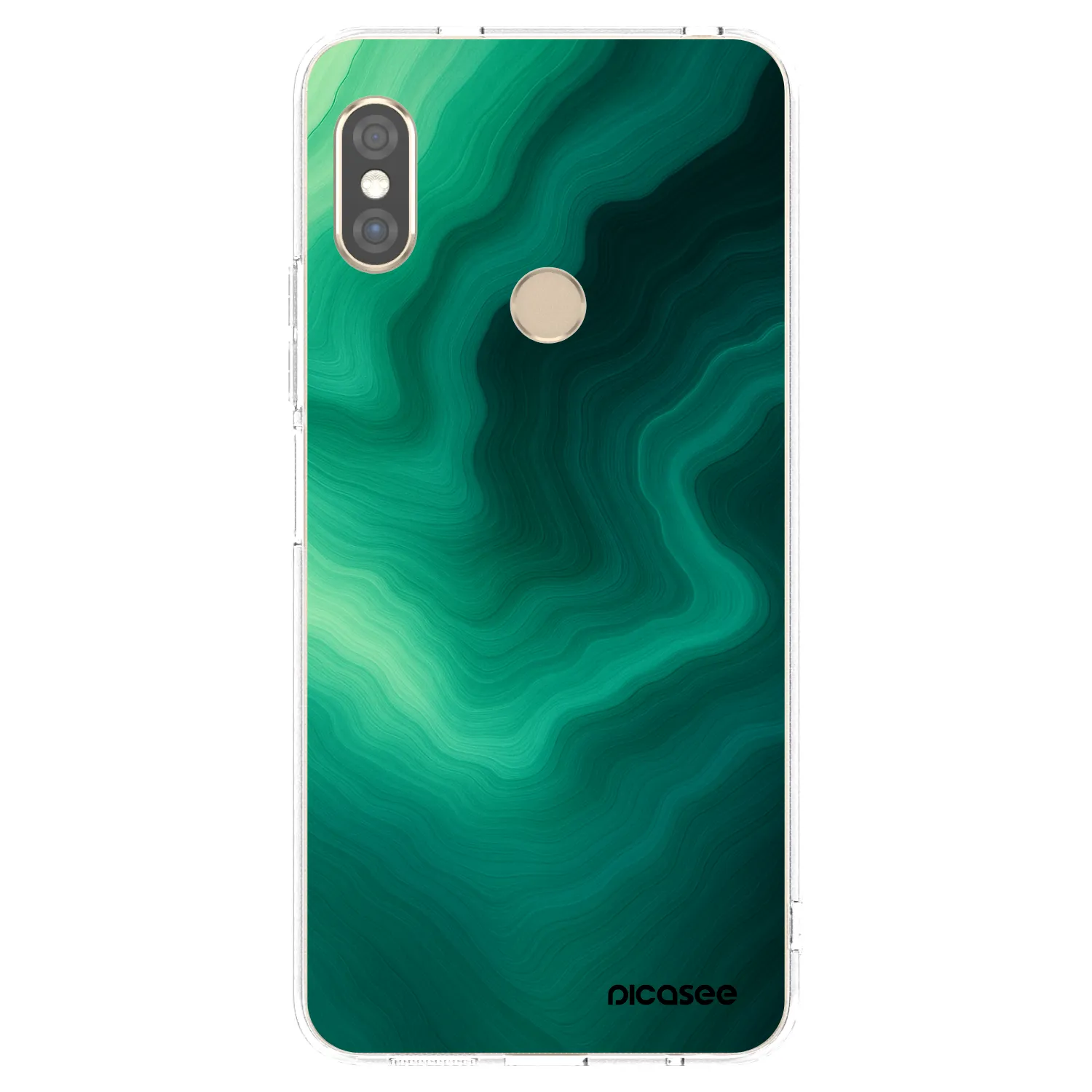 Silikónový prehľadný obal pre Xiaomi Redmi Note 5 Global - Malachite
