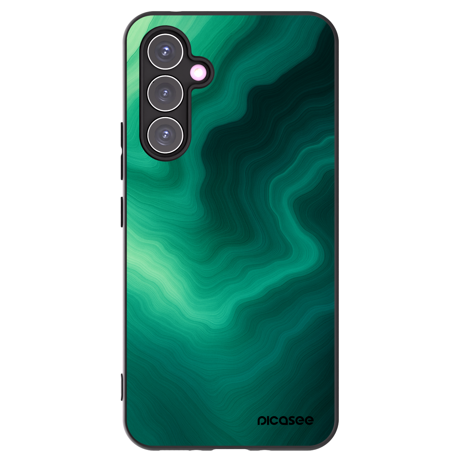 Picasee silikónový čierny obal pre Samsung Galaxy A54 5G A546B - Malachite
