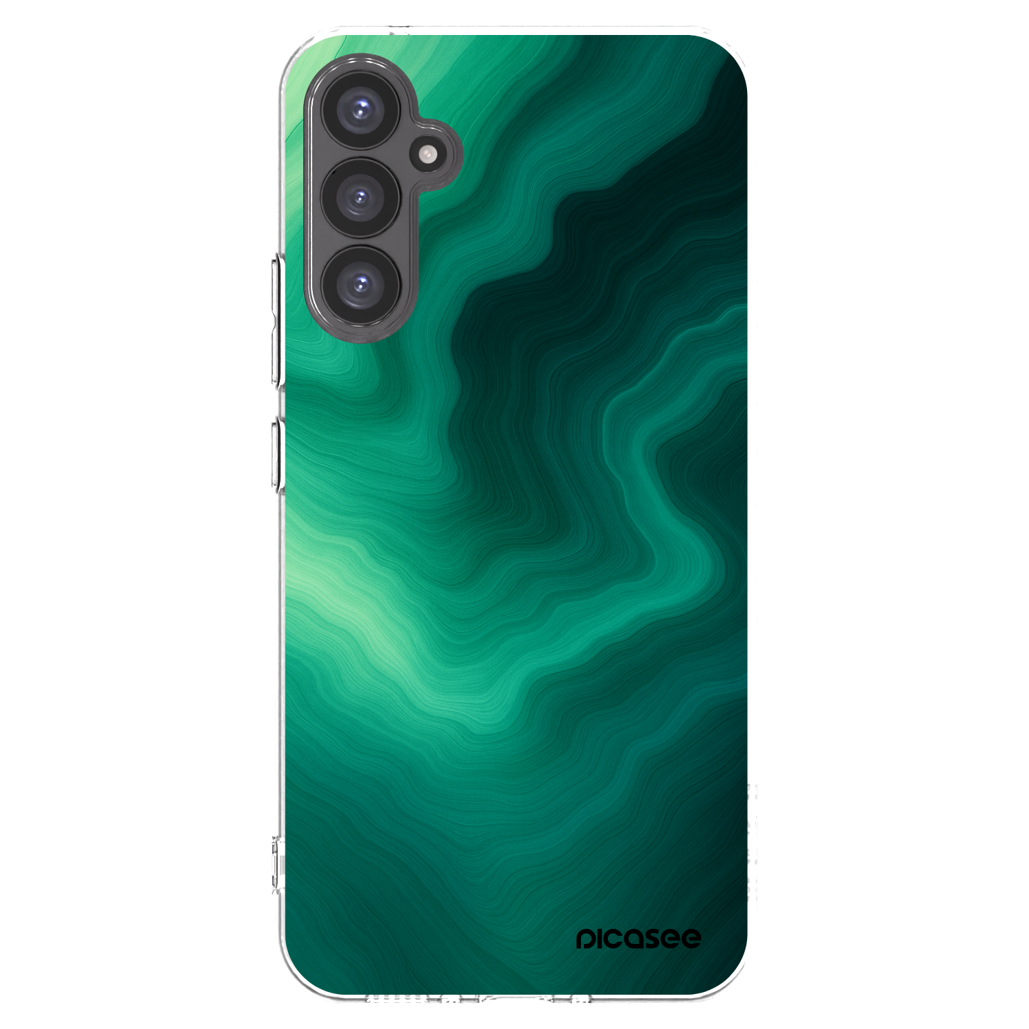 Picasee silikónový prehľadný obal pre Samsung Galaxy A34 5G A346B - Malachite