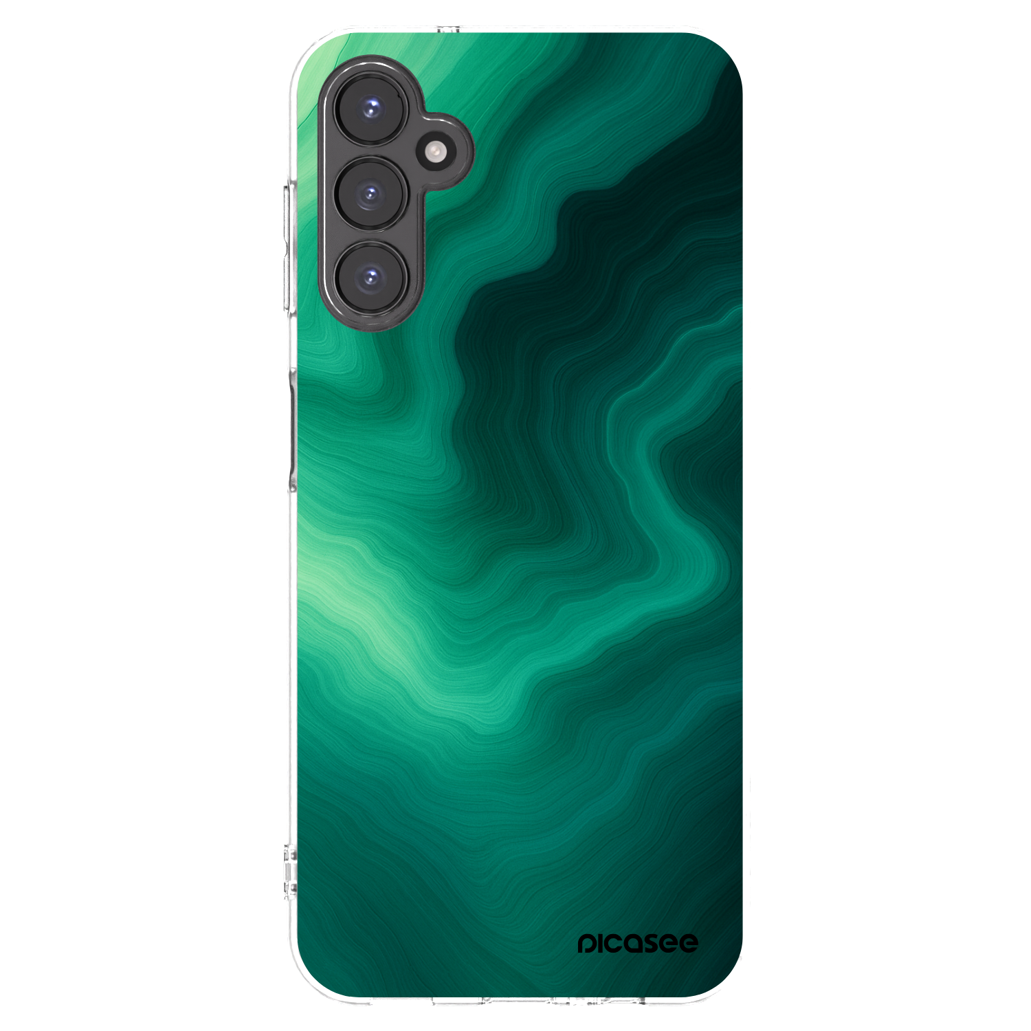 Picasee silikónový prehľadný obal pre Samsung Galaxy A14 4G A145R - Malachite