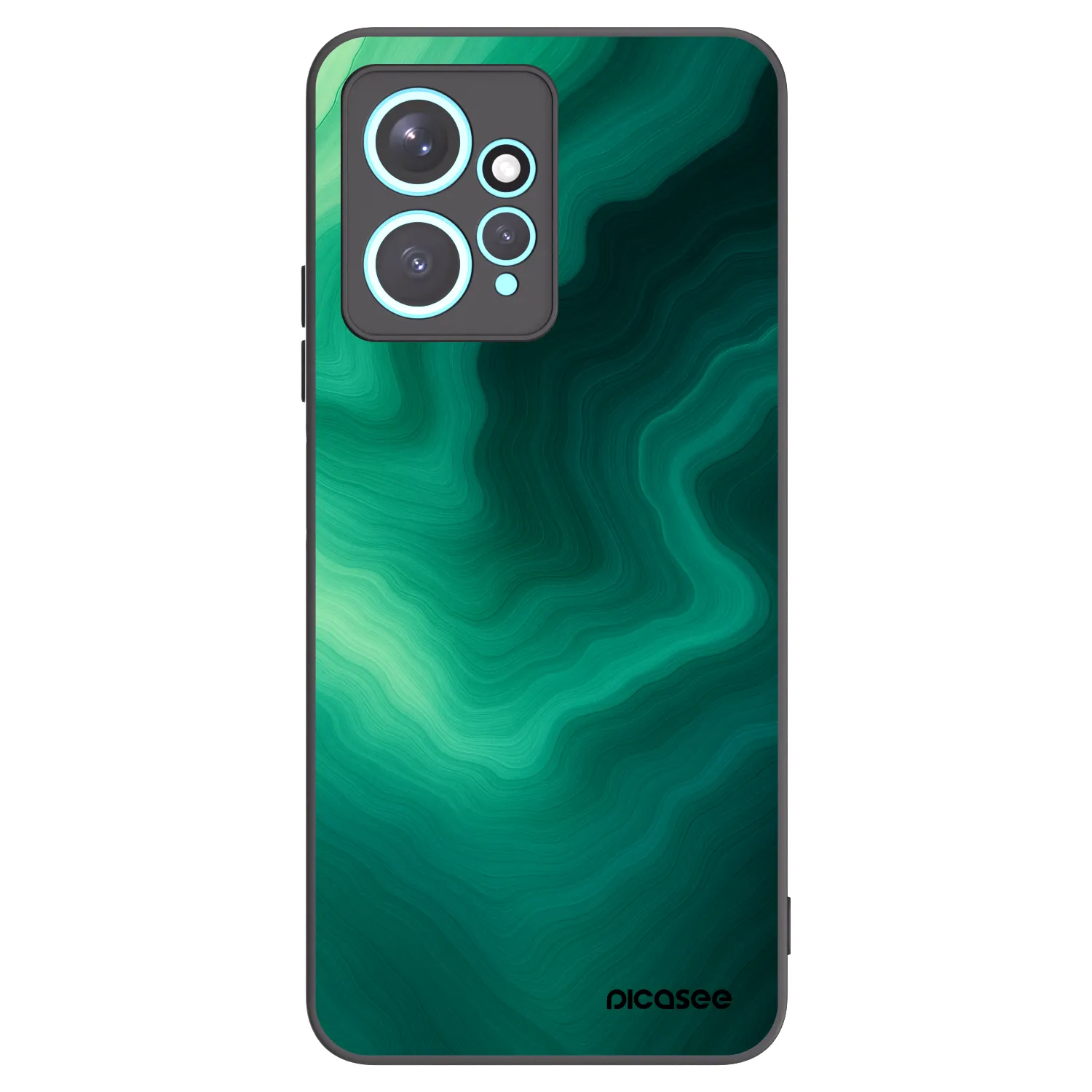 Picasee silikónový čierny obal pre Xiaomi Redmi Note 12 4G - Malachite