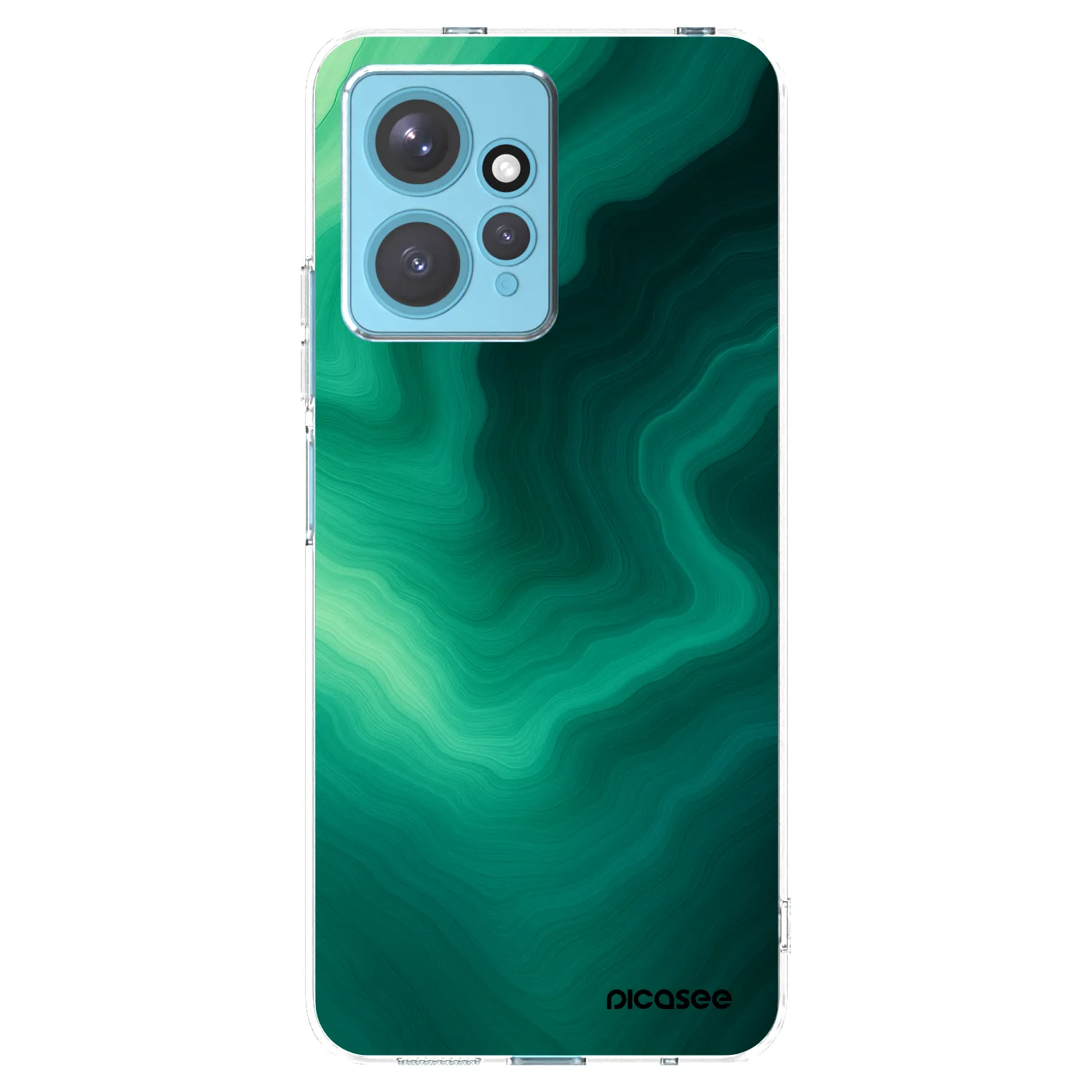 Picasee silikónový prehľadný obal pre Xiaomi Redmi Note 12 4G - Malachite