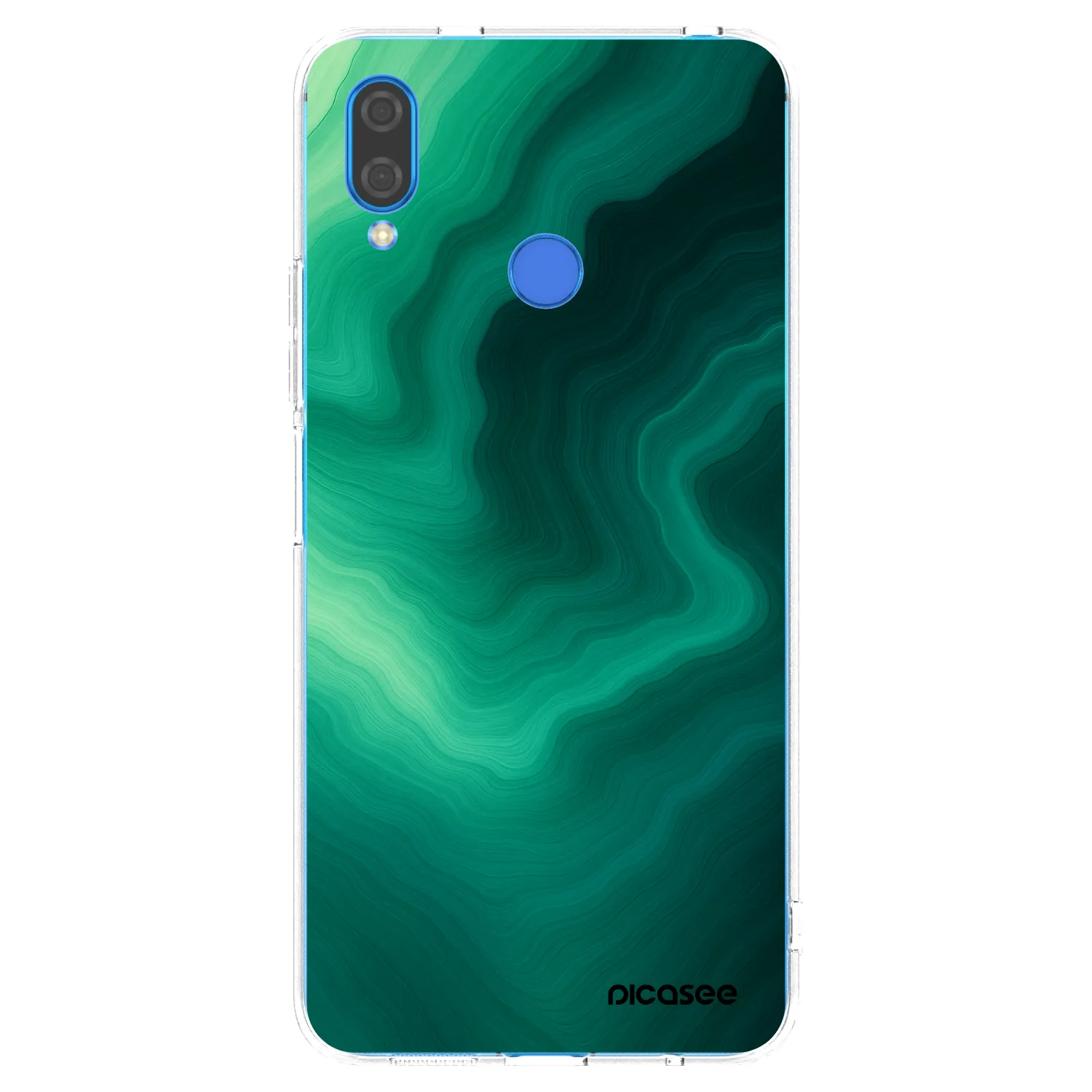 Picasee silikónový prehľadný obal pre Huawei Nova 3 - Malachite