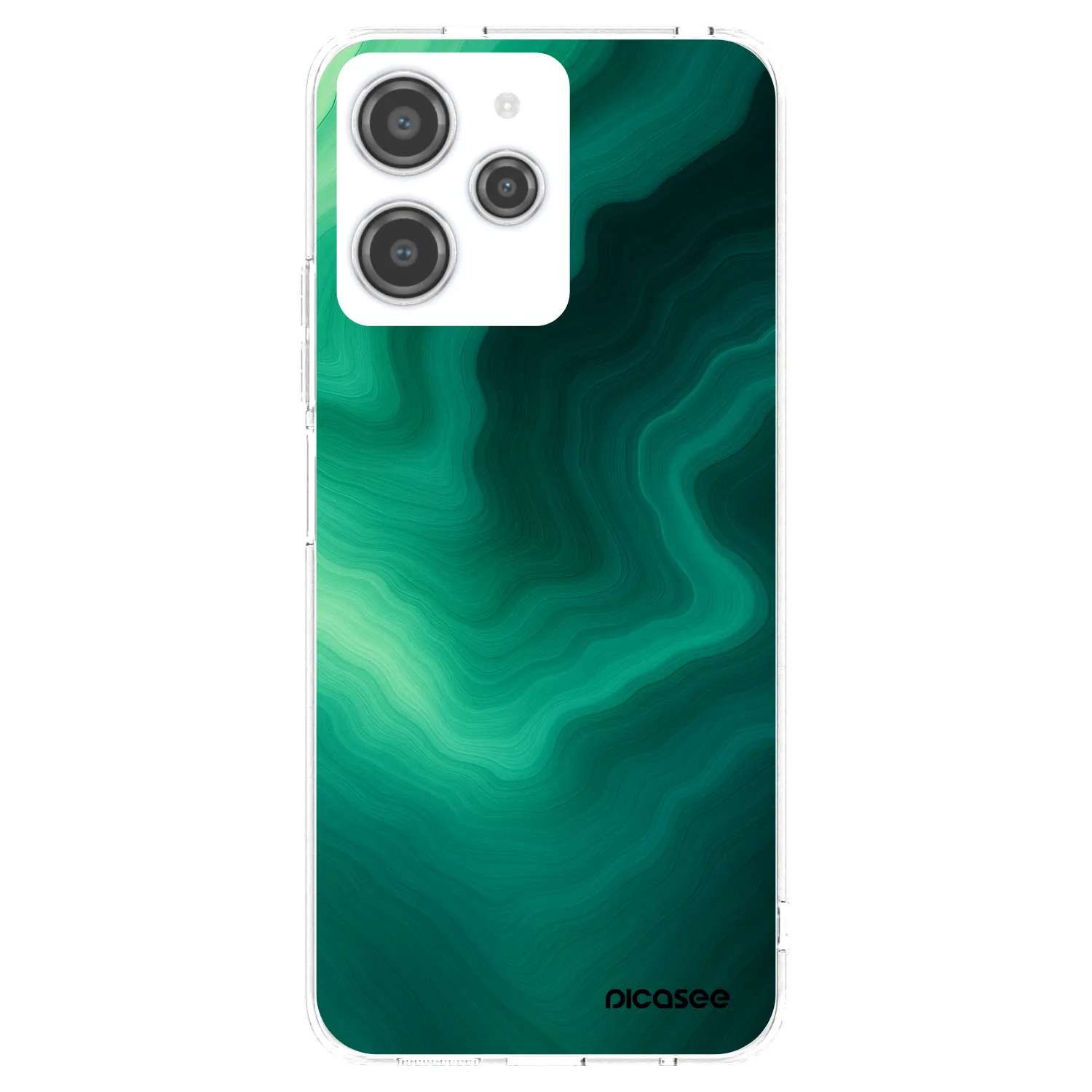 Silikónový prehľadný obal pre Xiaomi Redmi 12 4G - Malachite
