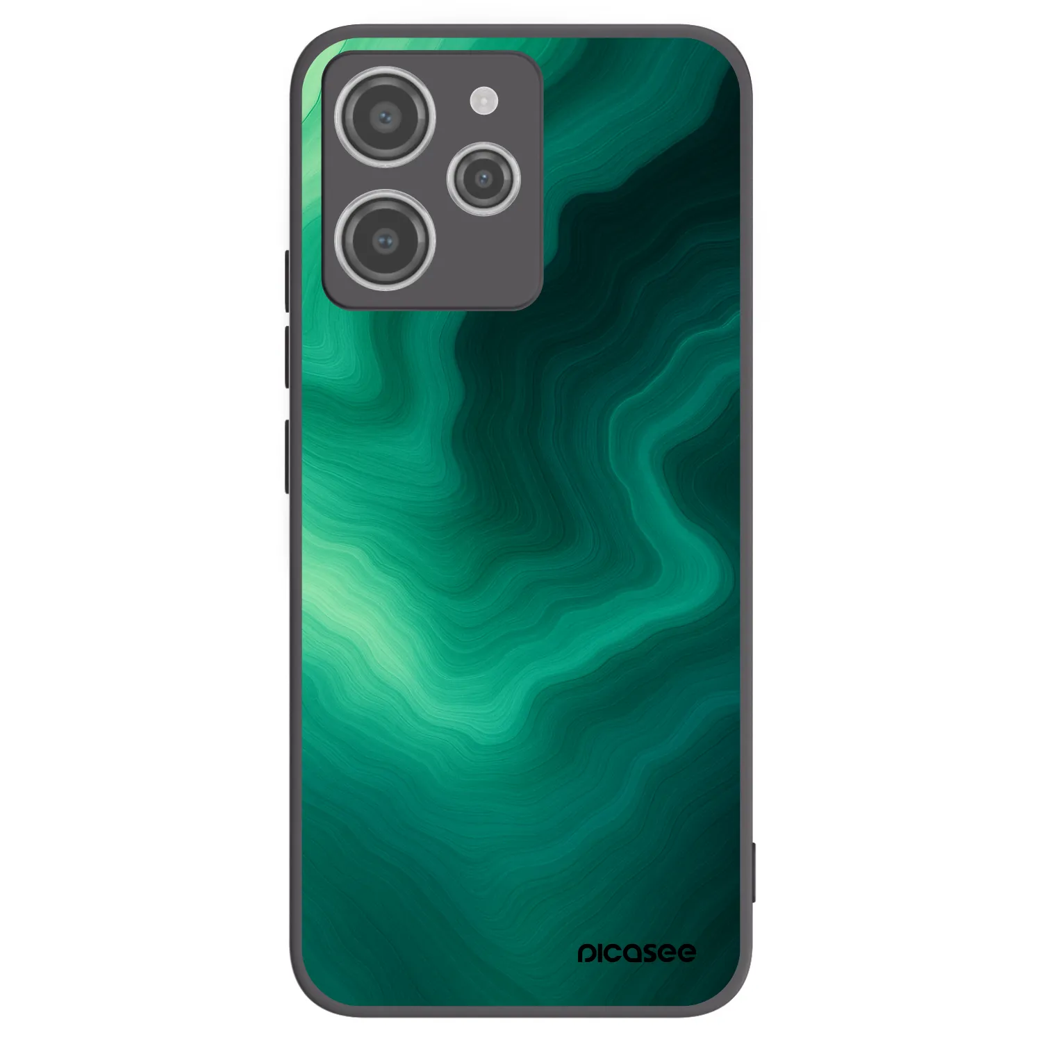 Silikónový čierny obal pre Xiaomi Redmi 12 4G - Malachite