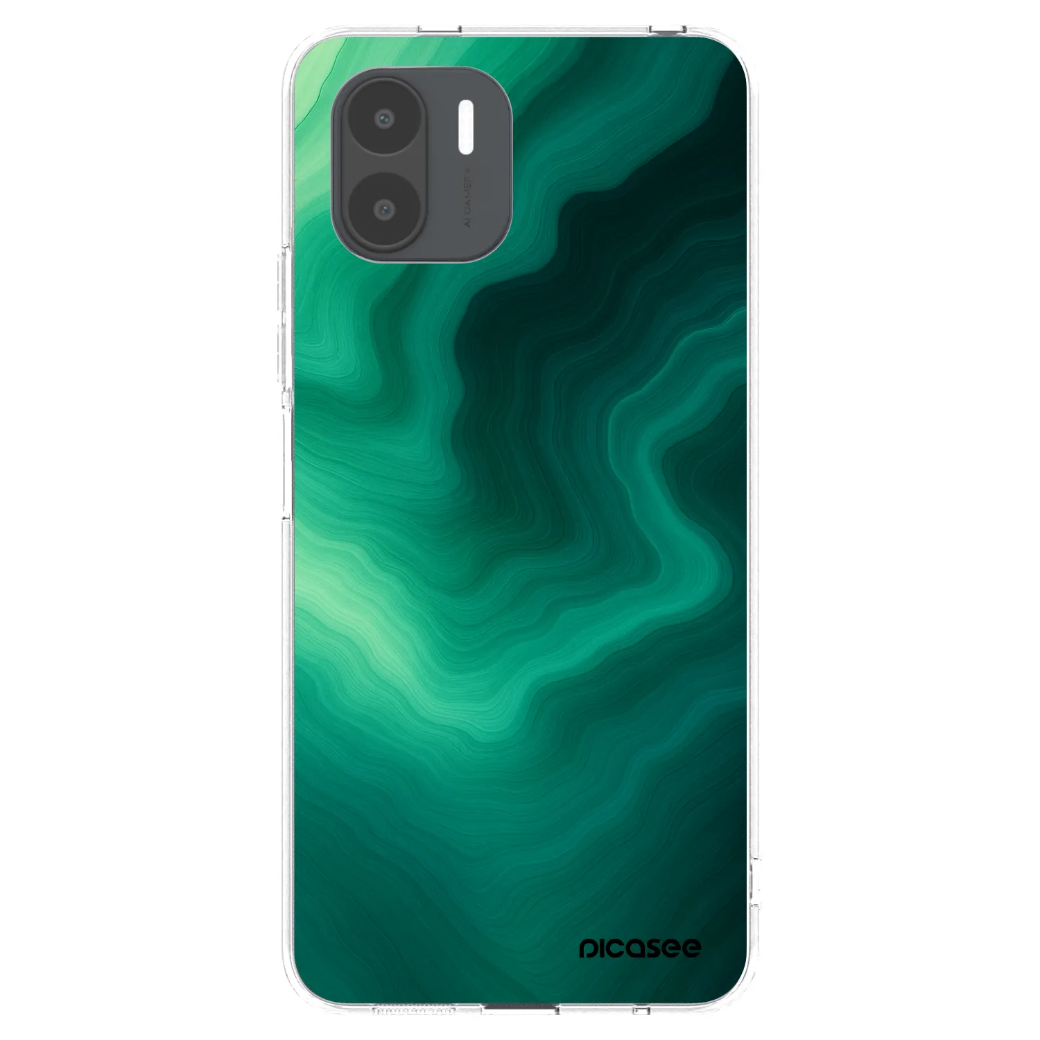 Picasee silikónový prehľadný obal pre Xiaomi Redmi A2 - Malachite