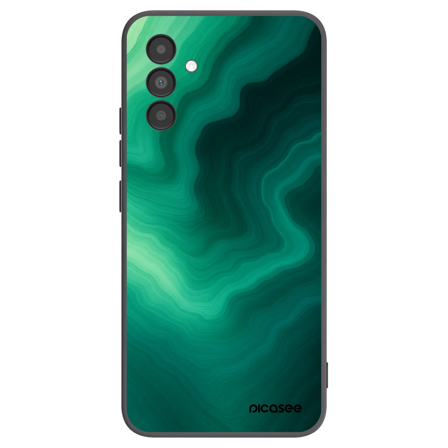 Picasee silikónový čierny obal pre Samsung Galaxy A04s A047F - Malachite