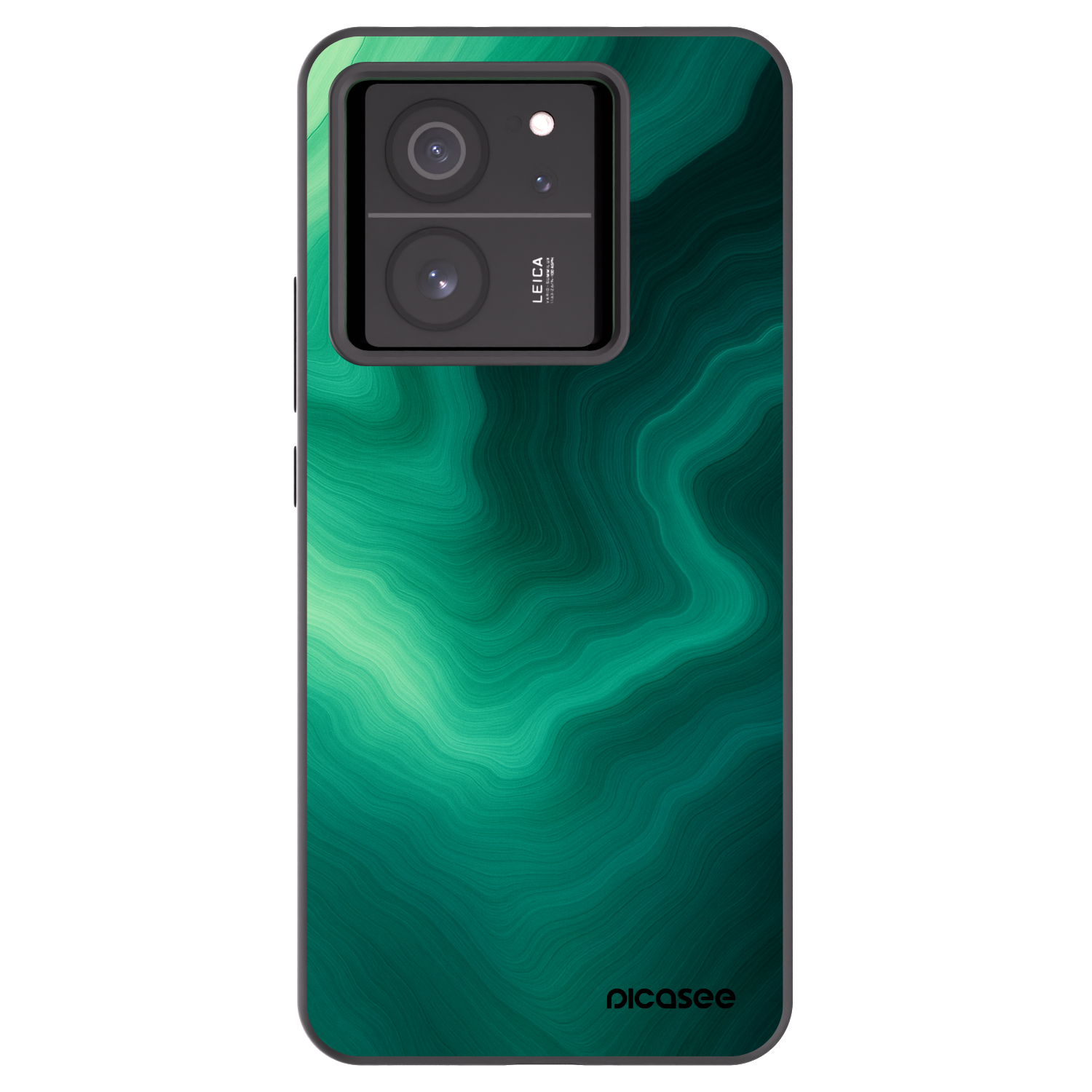 Picasee silikónový čierny obal pre Xiaomi 13T - Malachite