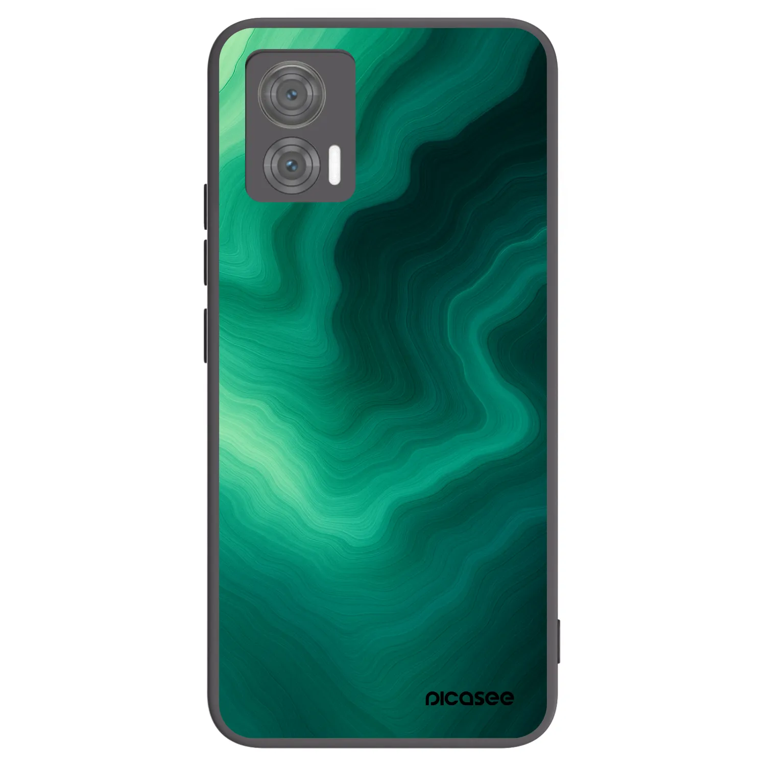 Picasee silikónový čierny obal pre Motorola Edge 30 Neo - Malachite
