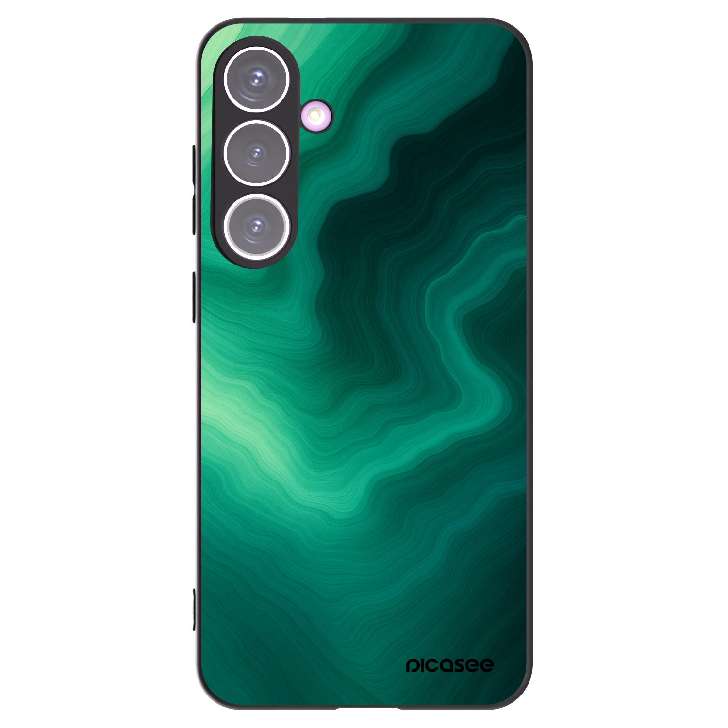 Picasee silikónový čierny obal pre Samsung Galaxy S24+ S926B 5G - Malachite