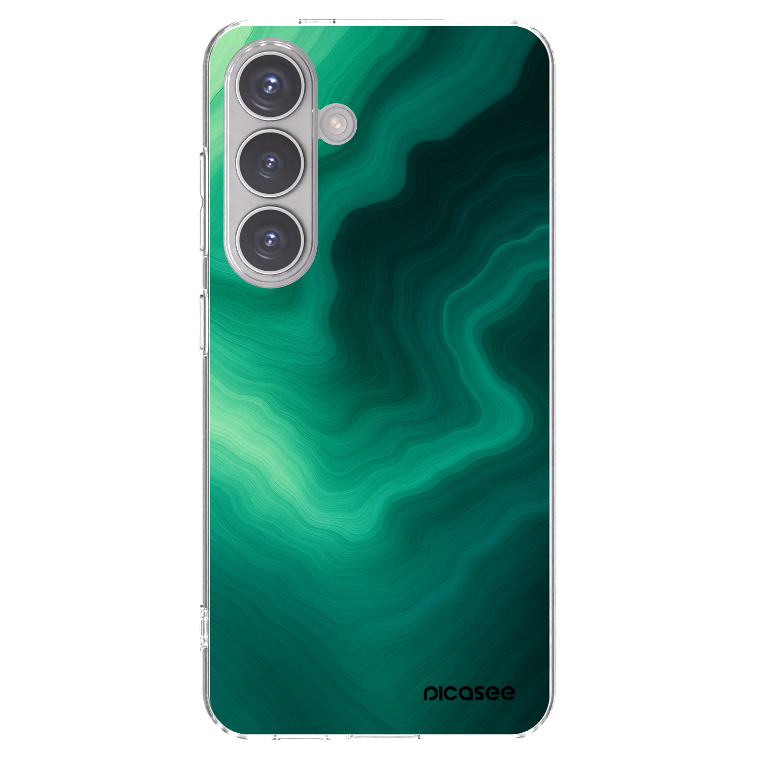 Picasee silikónový prehľadný obal pre Samsung Galaxy S24 S921B 5G - Malachite
