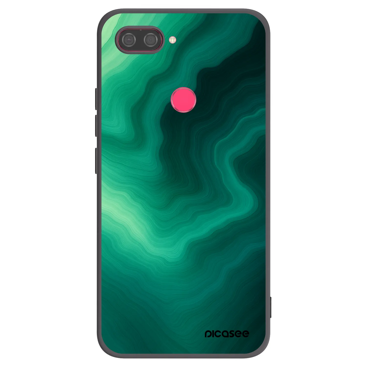 Picasee silikónový čierny obal pre Xiaomi Mi 8 Lite - Malachite