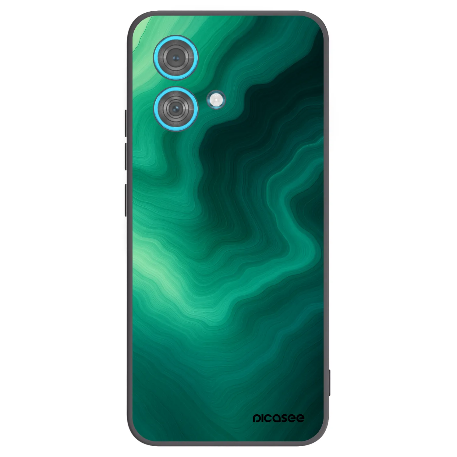 Picasee silikónový čierny obal pre Motorola Edge 40 Neo - Malachite