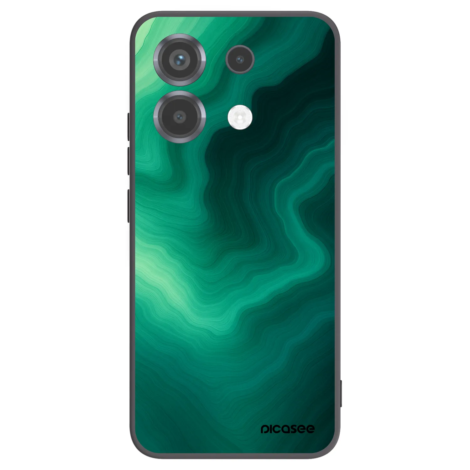 Picasee silikónový čierny obal pre Xiaomi Poco X6 - Malachite