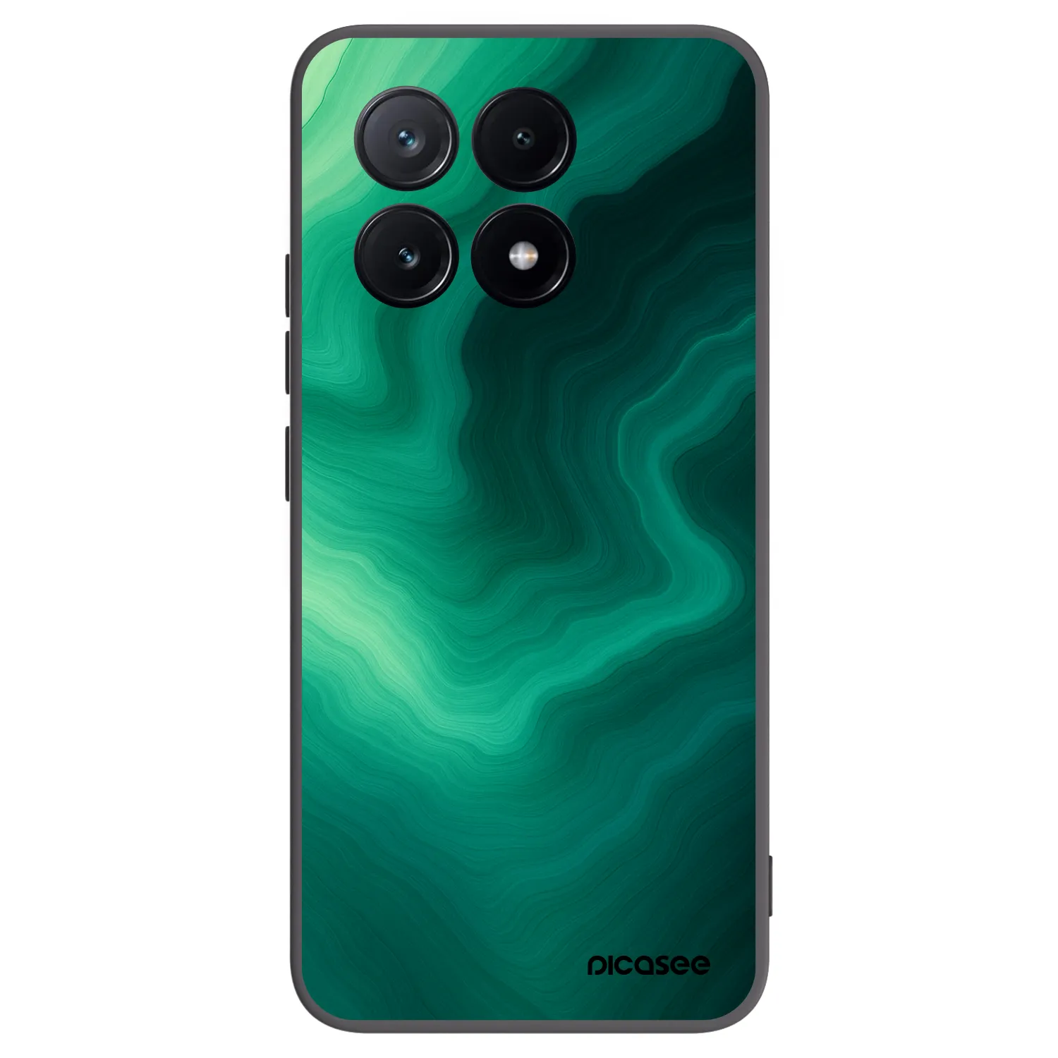 Picasee silikónový čierny obal pre Xiaomi Poco X6 Pro - Malachite