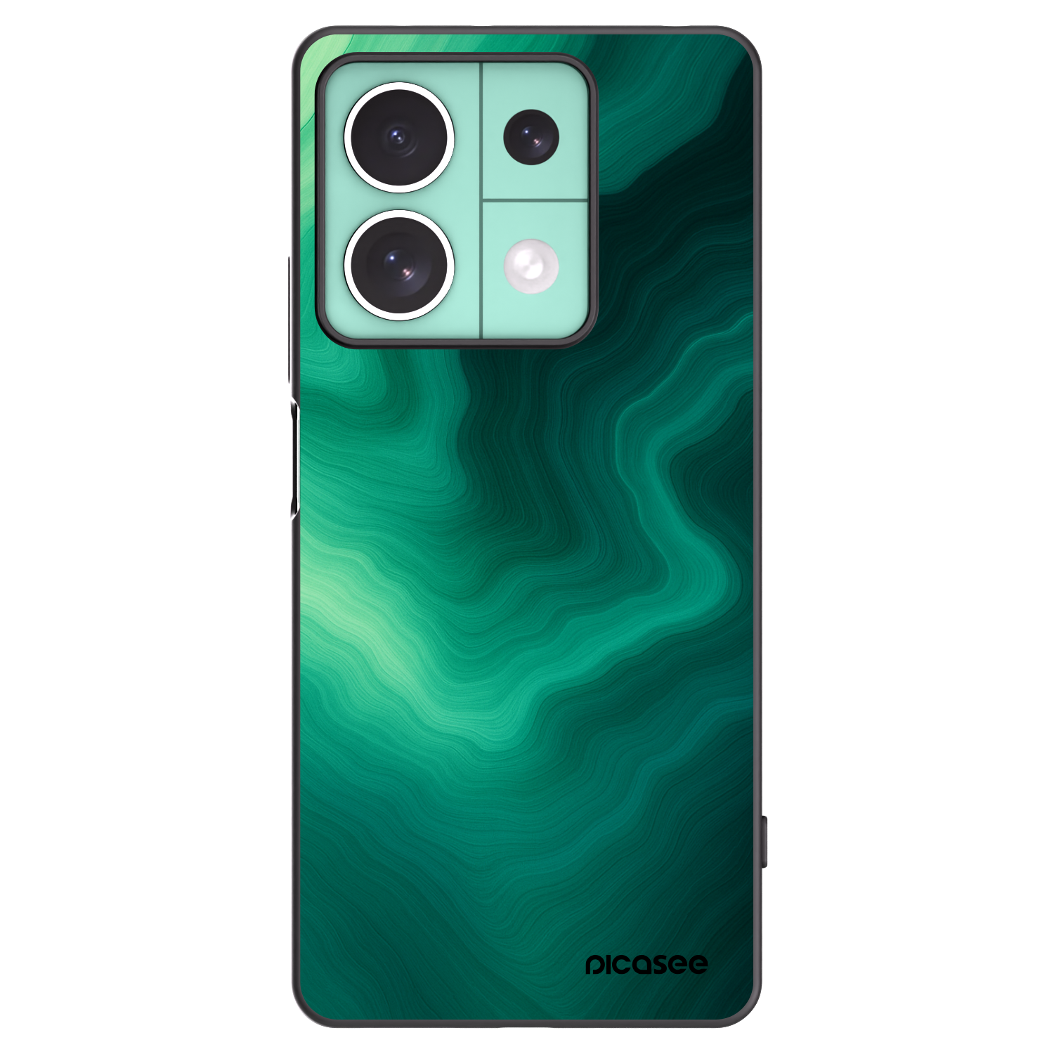 Picasee silikónový čierny obal pre Xiaomi Redmi Note 13 5G - Malachite