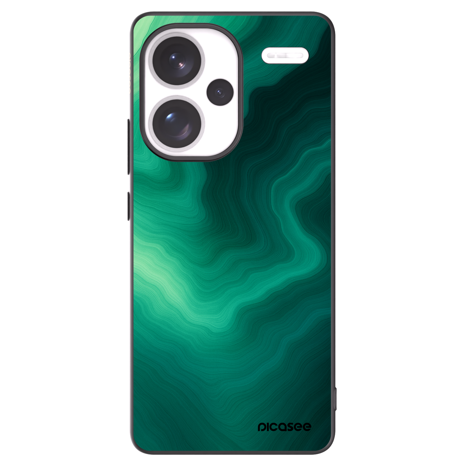 Picasee silikónový čierny obal pre Xiaomi Redmi Note 13 Pro+ 5G - Malachite