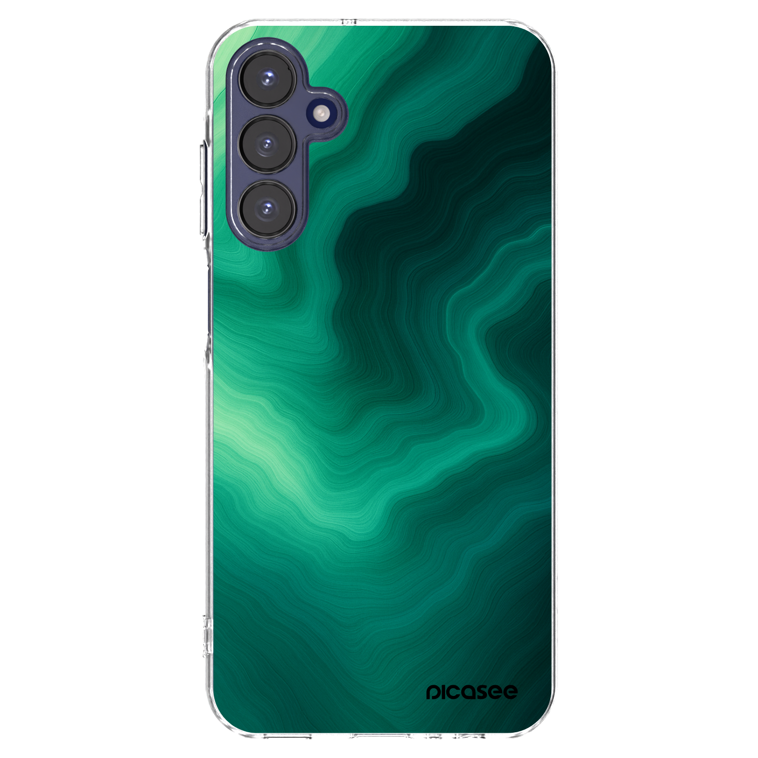 Picasee silikónový prehľadný obal pre Samsung Galaxy A15 A155F 4G - Malachite