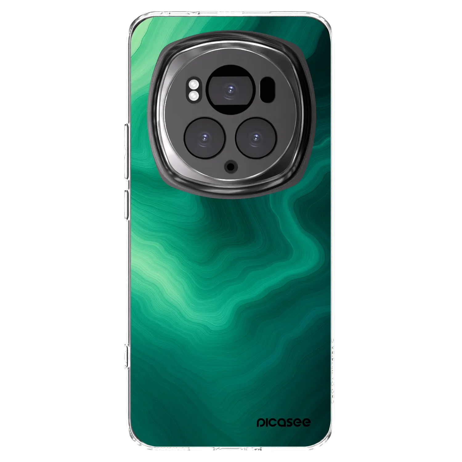 Picasee silikónový prehľadný obal pre Honor Magic6 Pro - Malachite
