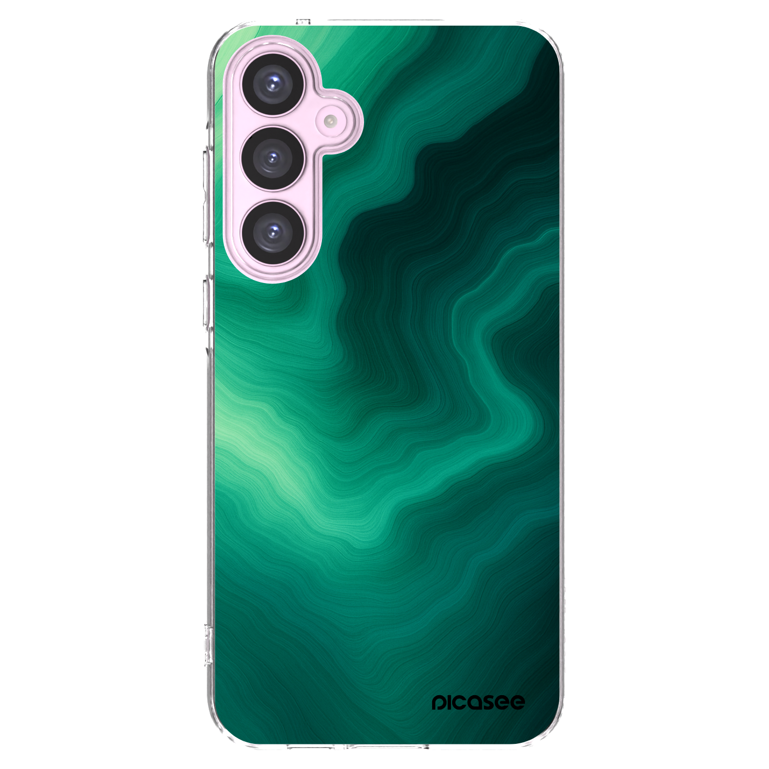 Picasee silikónový prehľadný obal pre Samsung Galaxy A55 5G A556B - Malachite